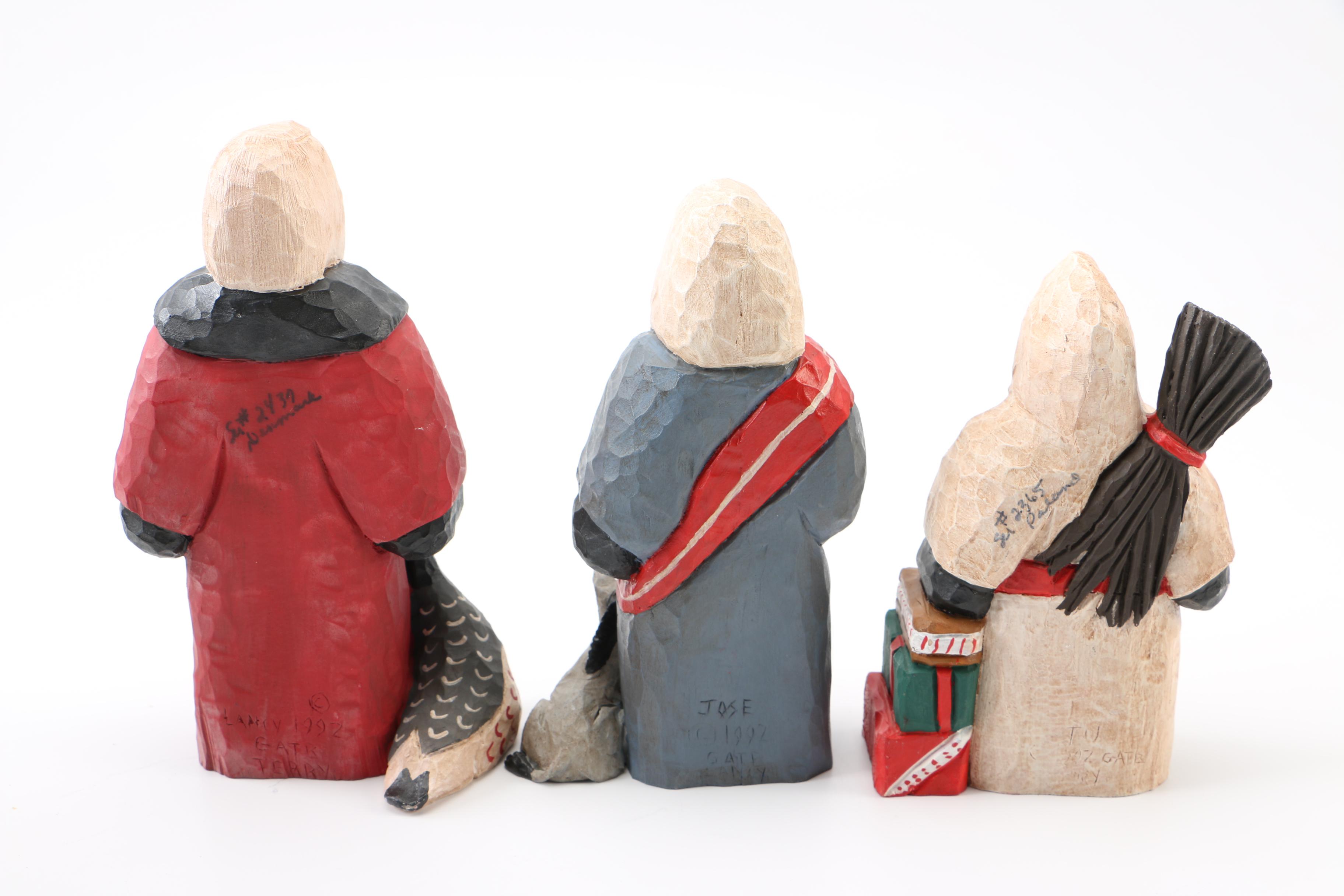 Santa Claus and Nativity Figurines