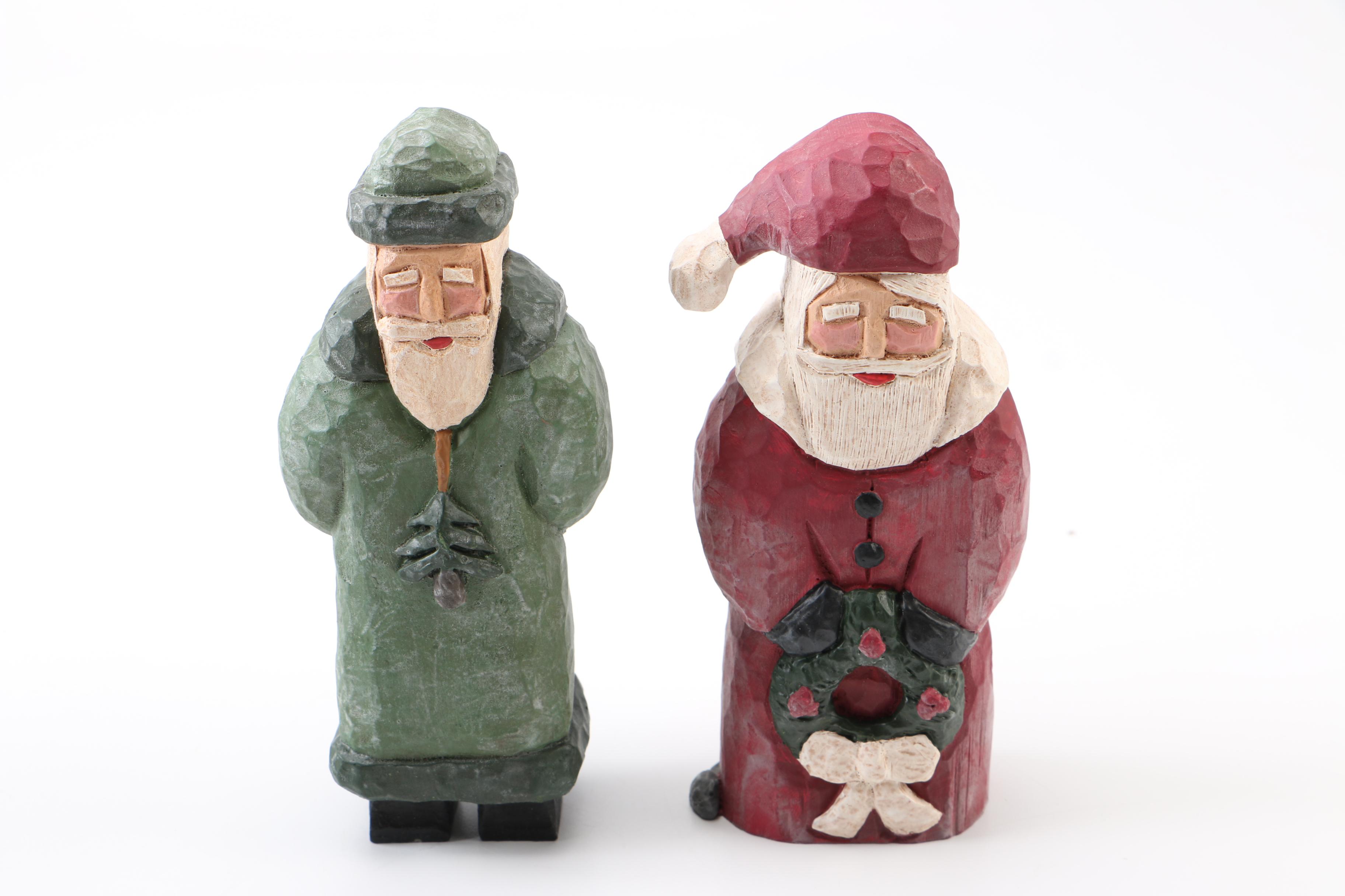 Santa Claus and Nativity Figurines