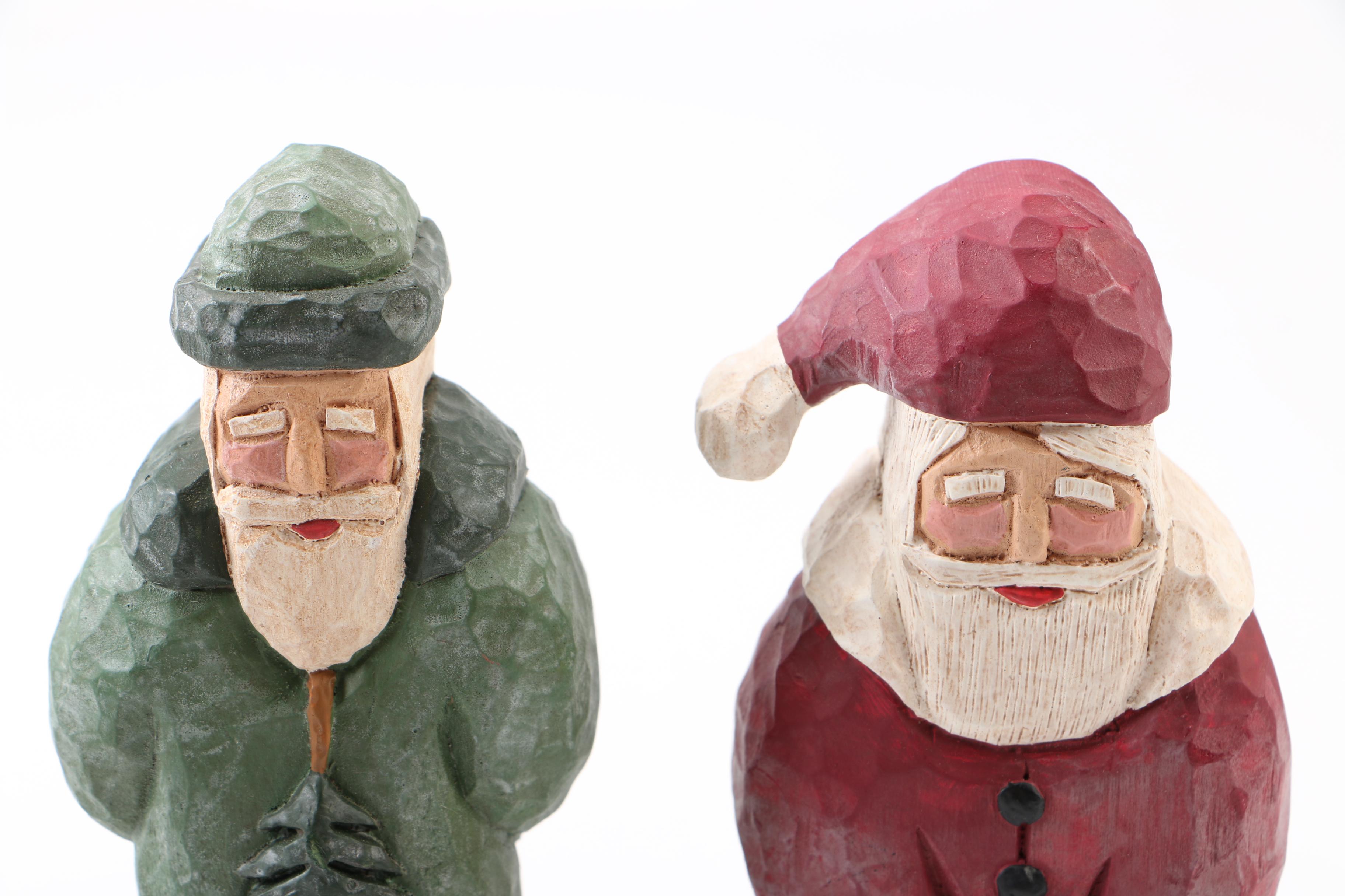 Santa Claus and Nativity Figurines