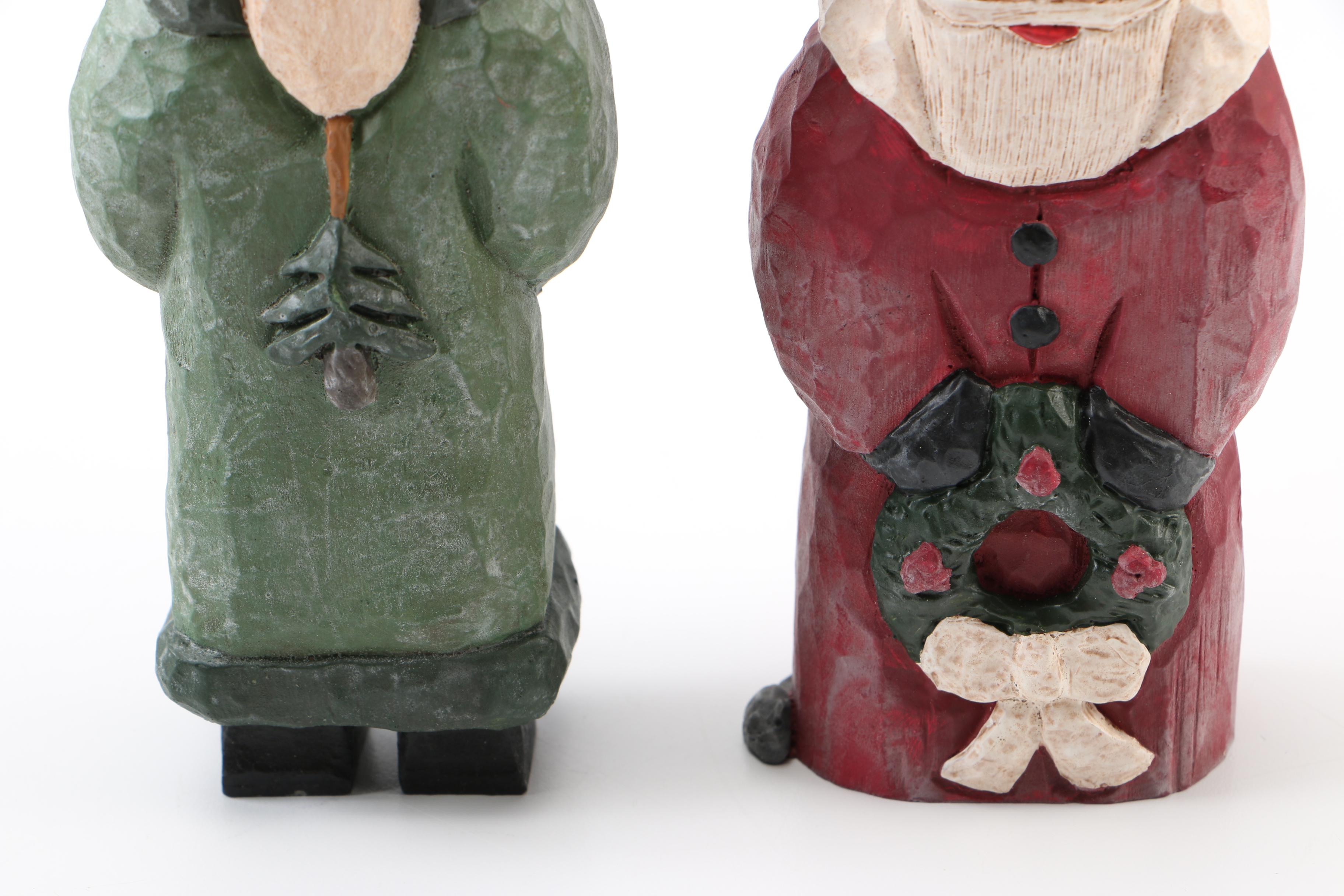 Santa Claus and Nativity Figurines