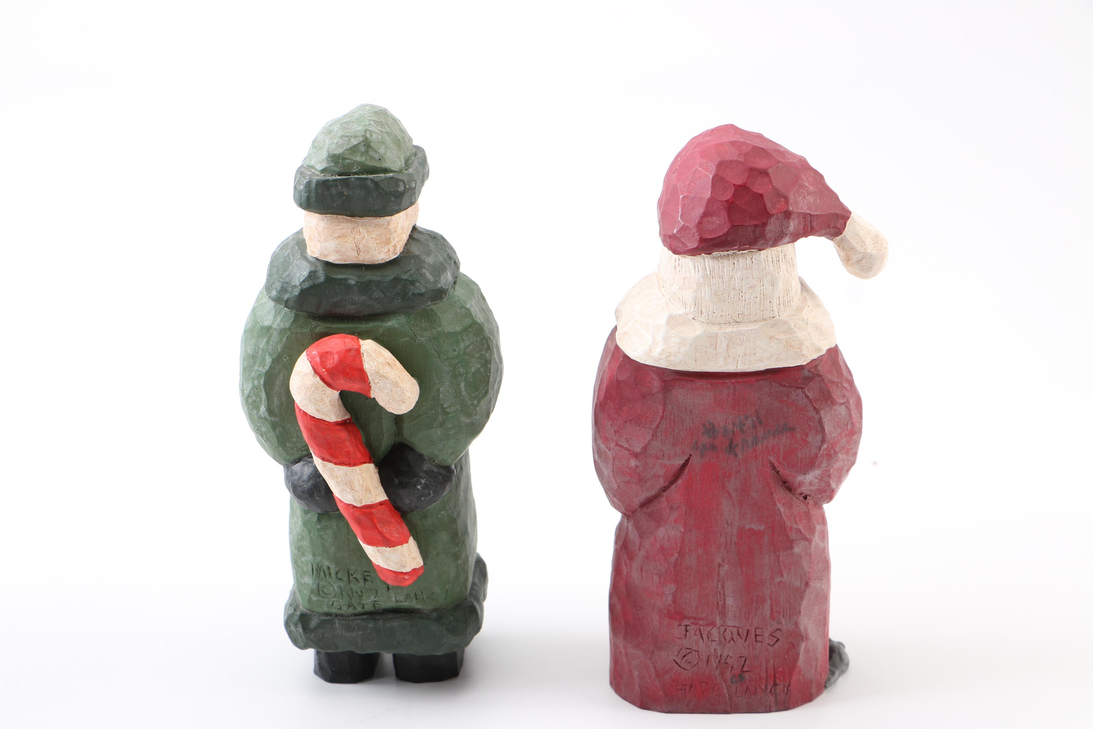 Santa Claus and Nativity Figurines
