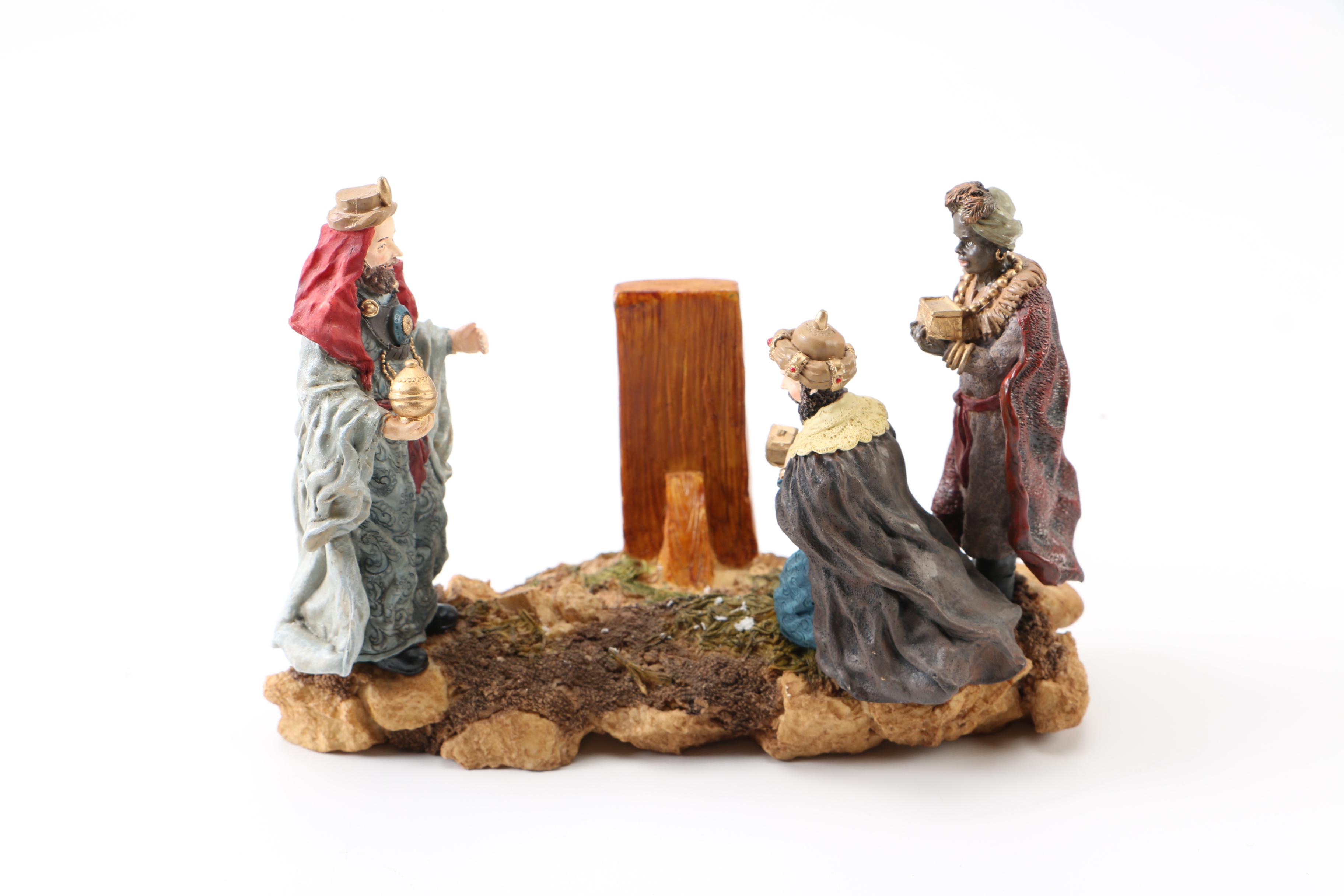 Santa Claus and Nativity Figurines