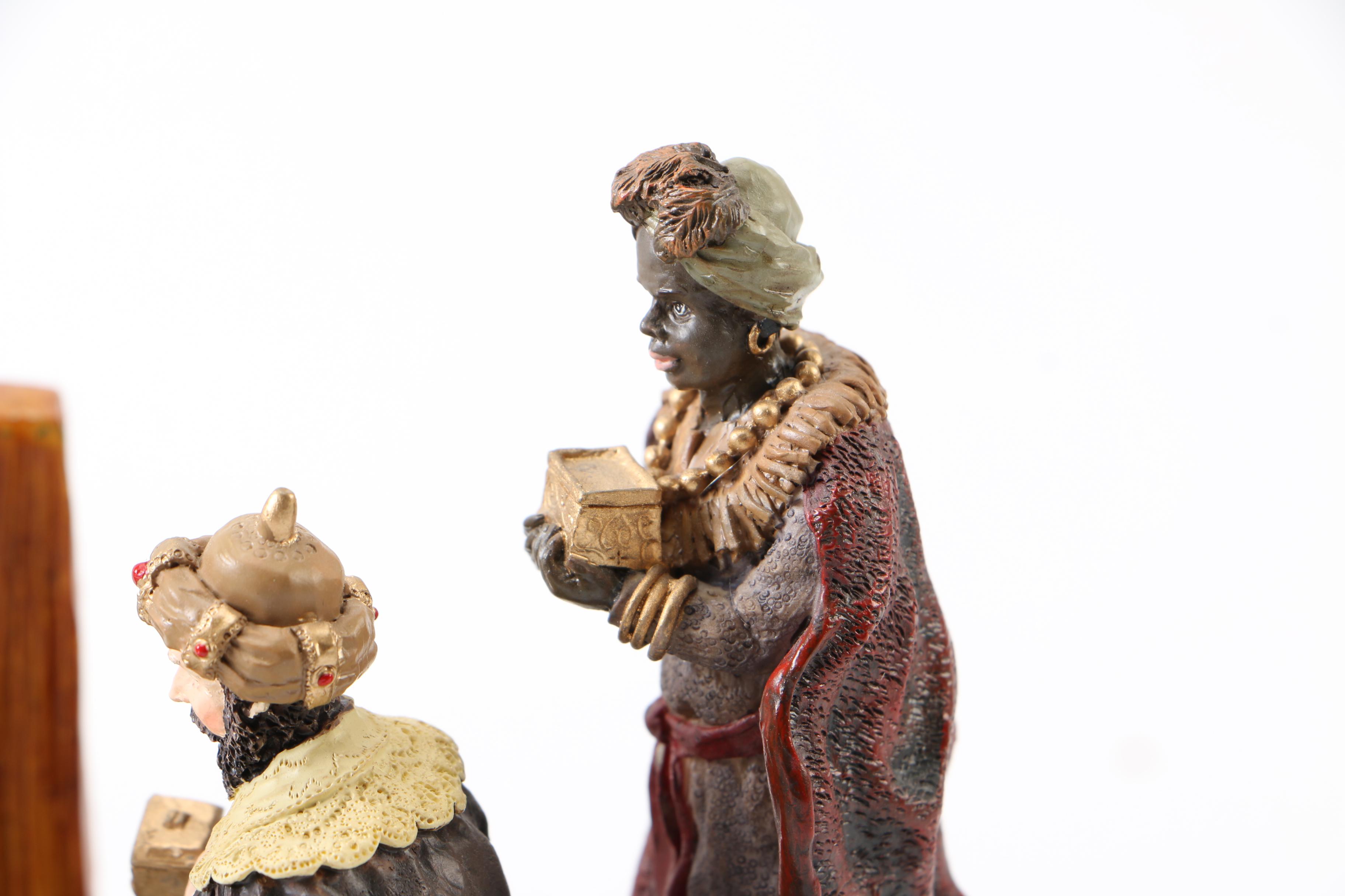 Santa Claus and Nativity Figurines