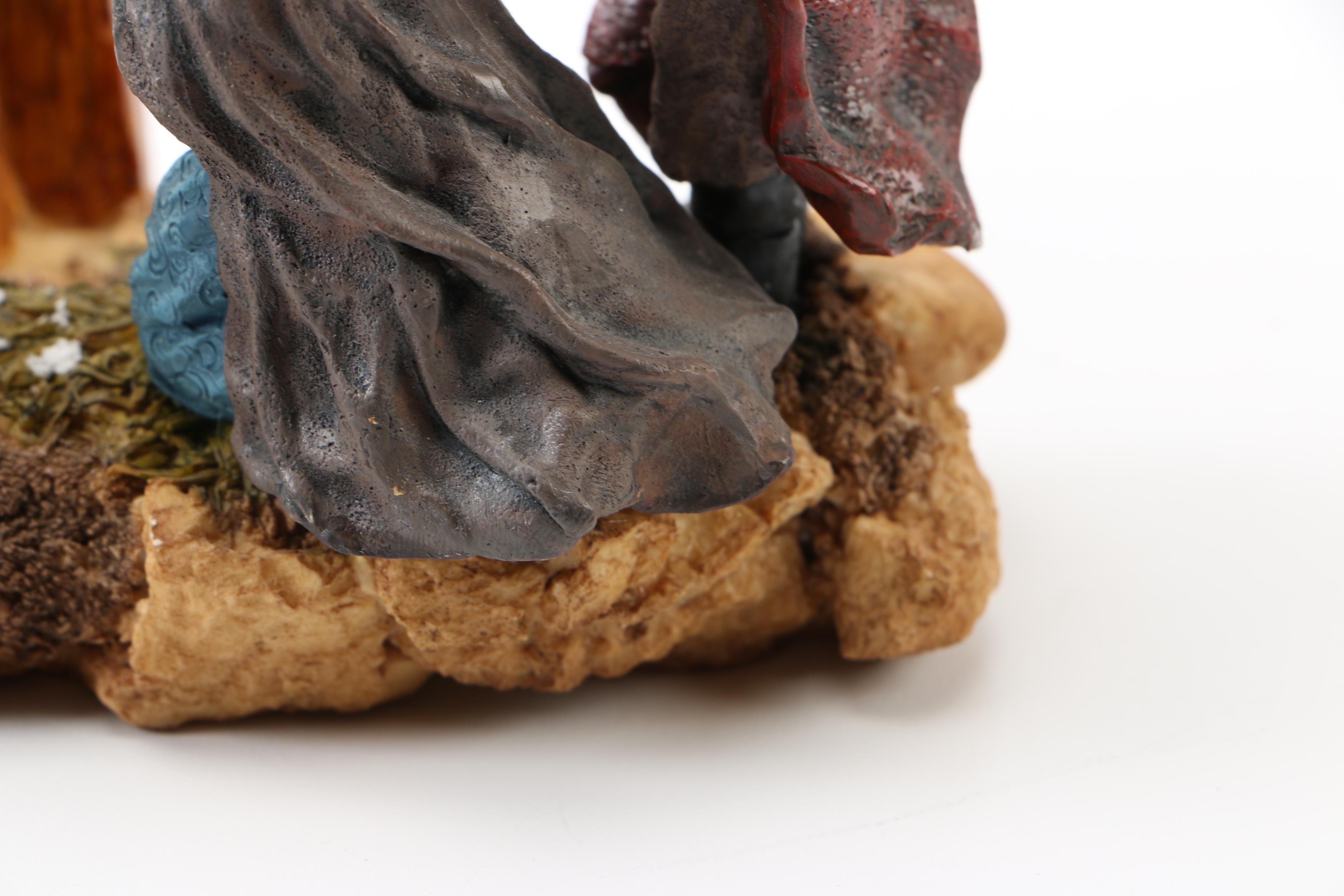 Santa Claus and Nativity Figurines