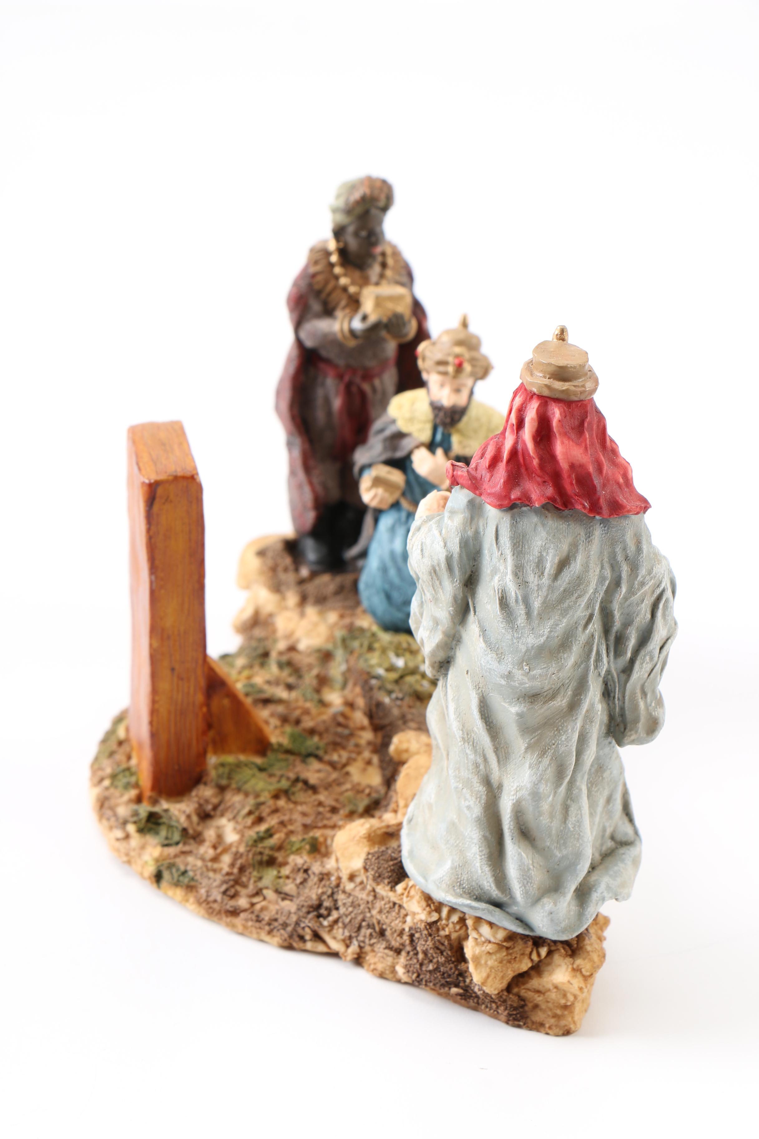 Santa Claus and Nativity Figurines