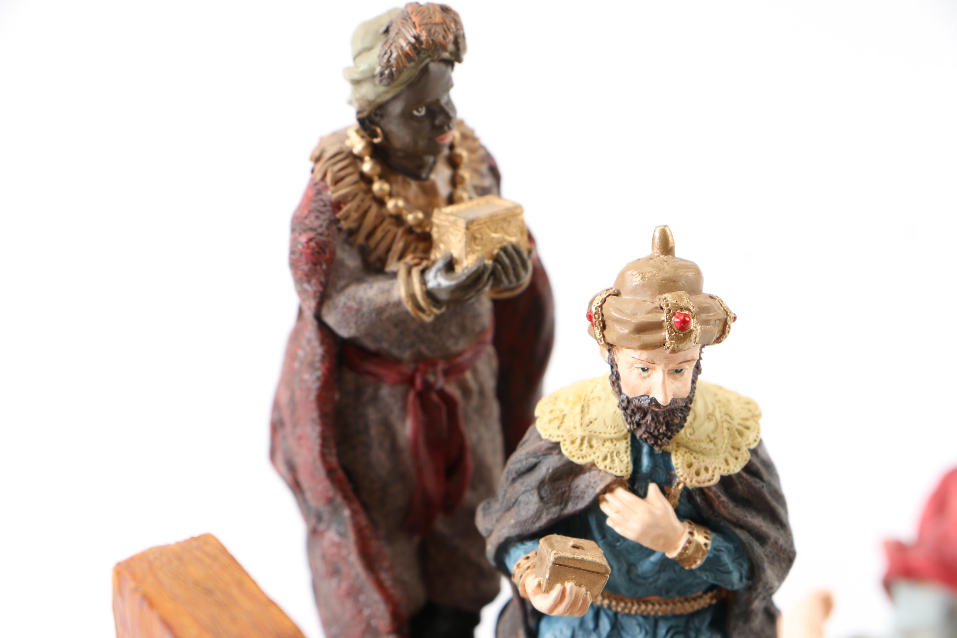 Santa Claus and Nativity Figurines