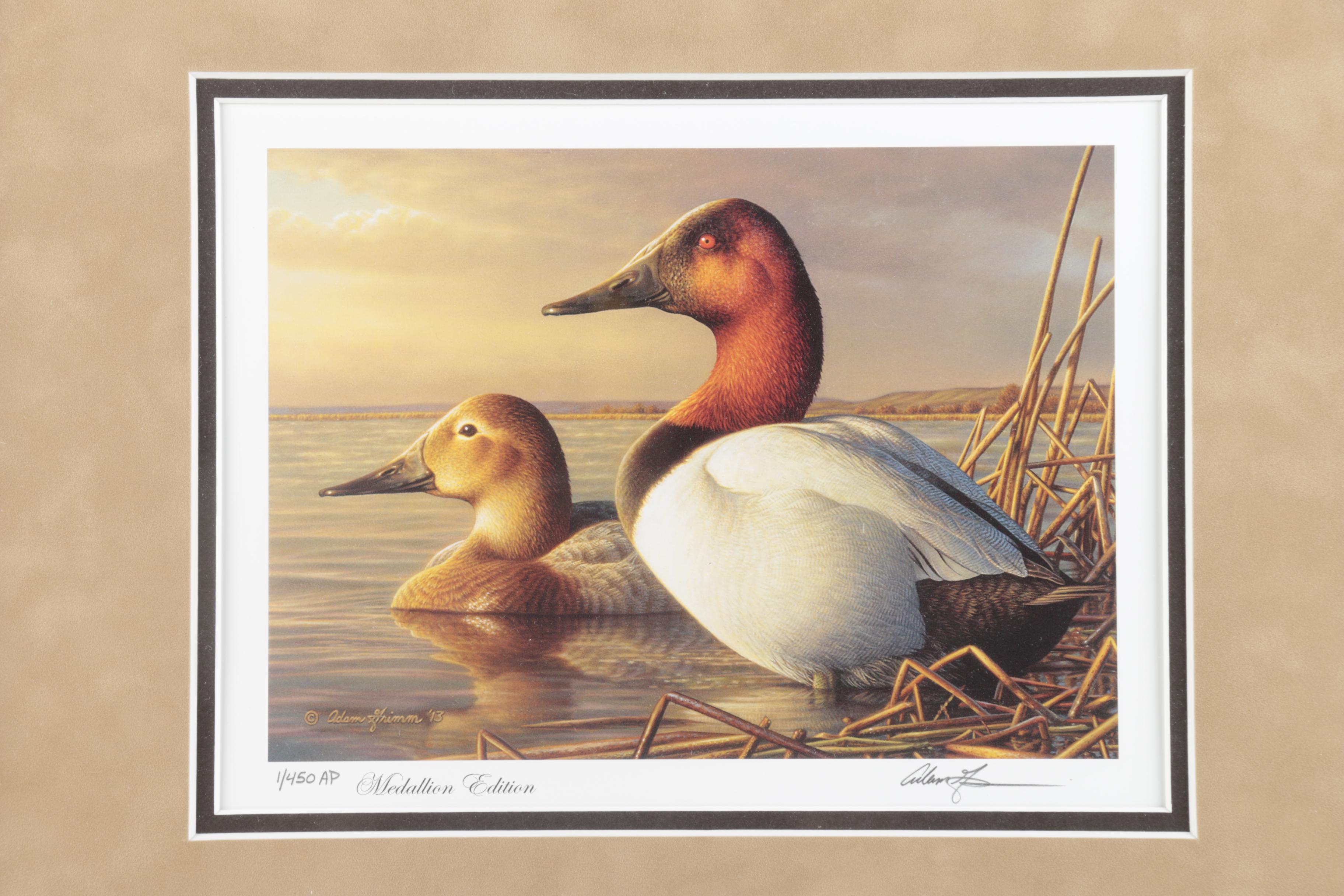 Limited Edition Offset Lithograph Prints of Federal Duck Stamp Prints