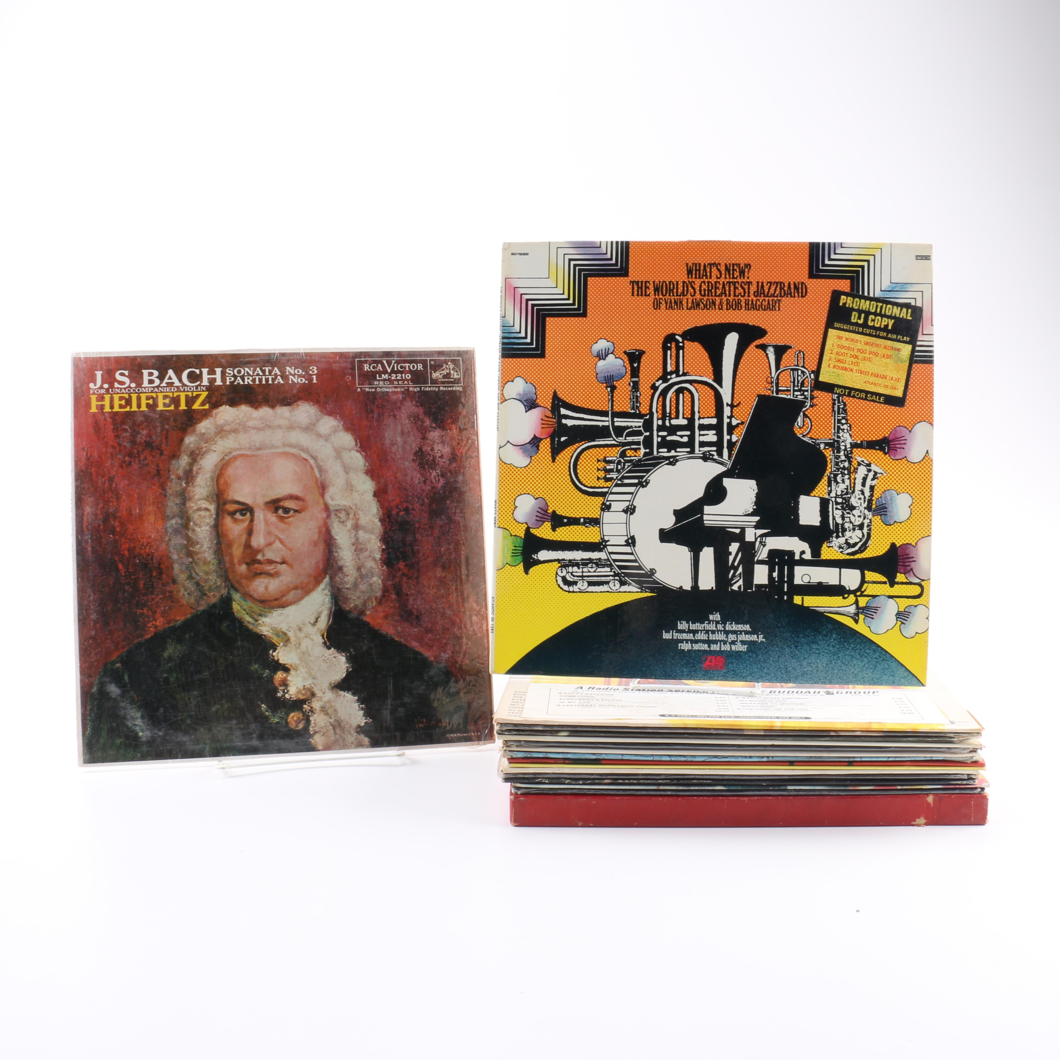 Vintage Jazz and Folk Records Including Boogaloo Joe Jones and John Denver