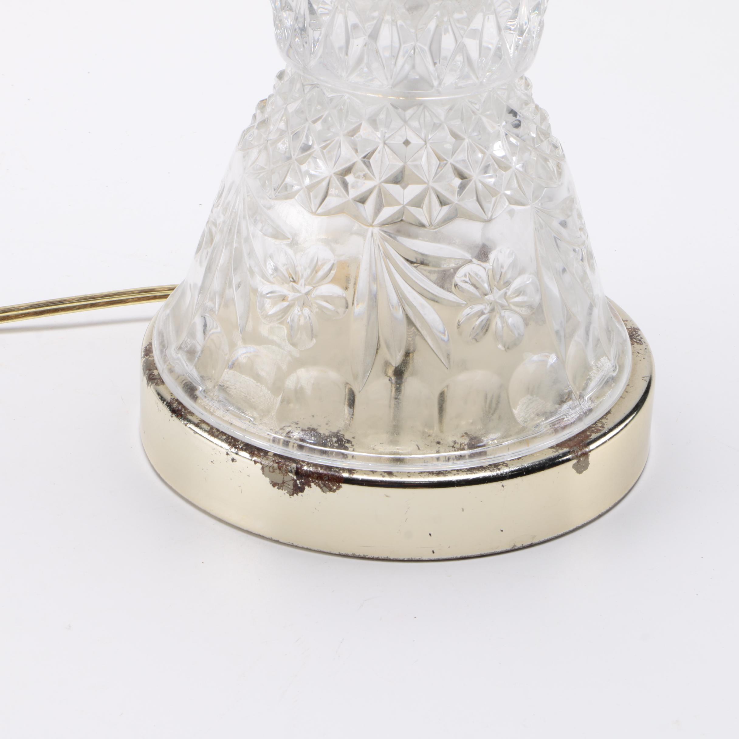 Molded Crystal Table Lamp