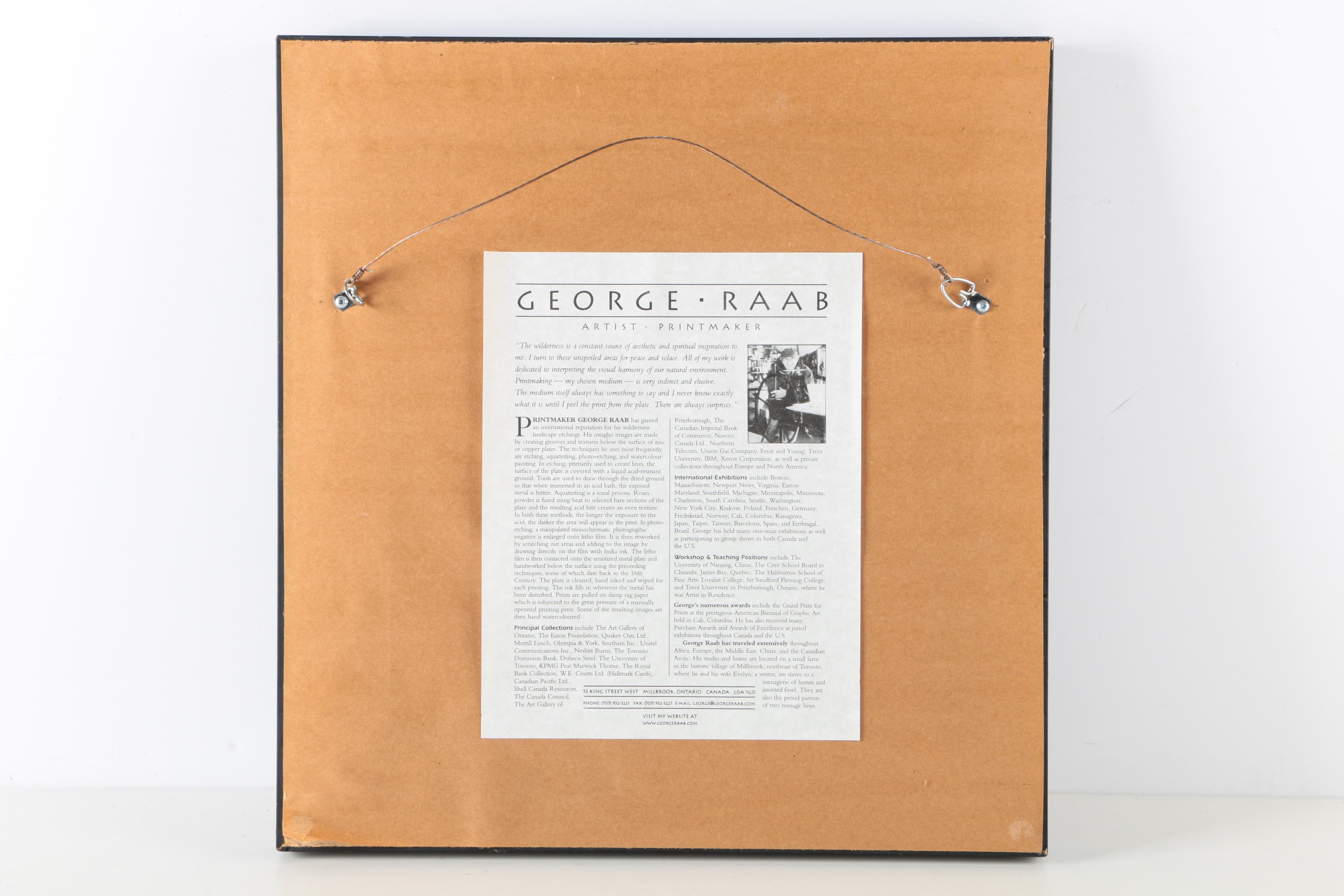 George Raab Limited Edition Wilderness Etchings