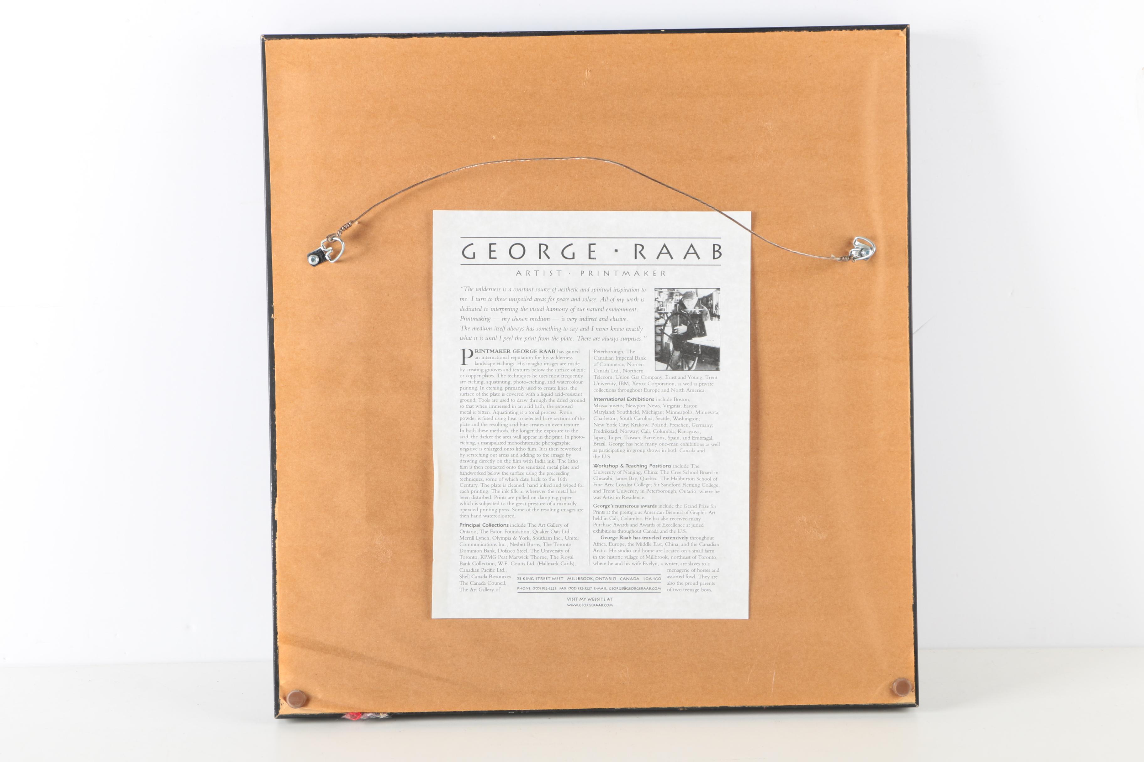 George Raab Limited Edition Wilderness Etchings