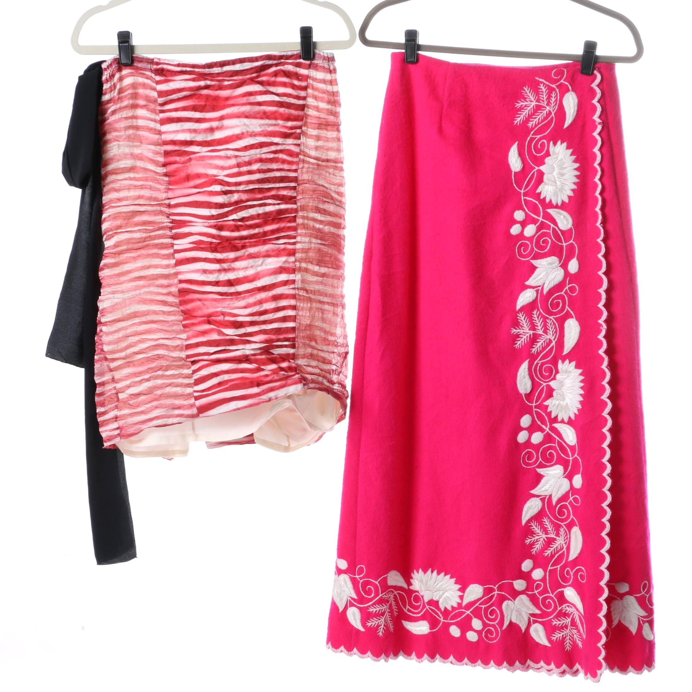 Prada Skirt and Vintage Wrap Skirt