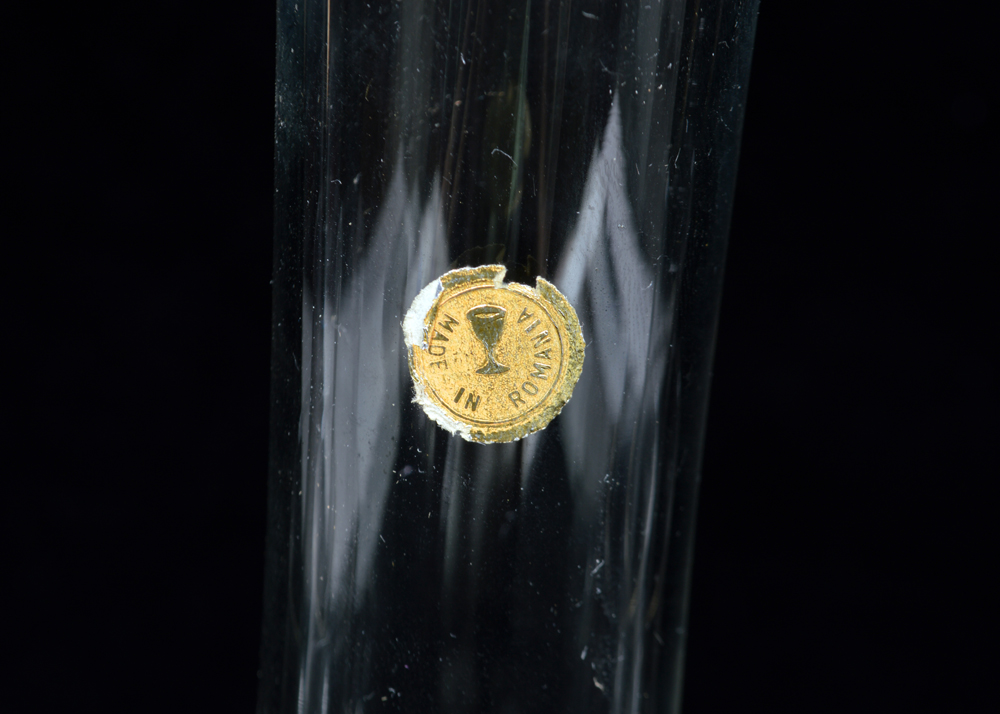 Romanian Crystal Decanter and Glasses