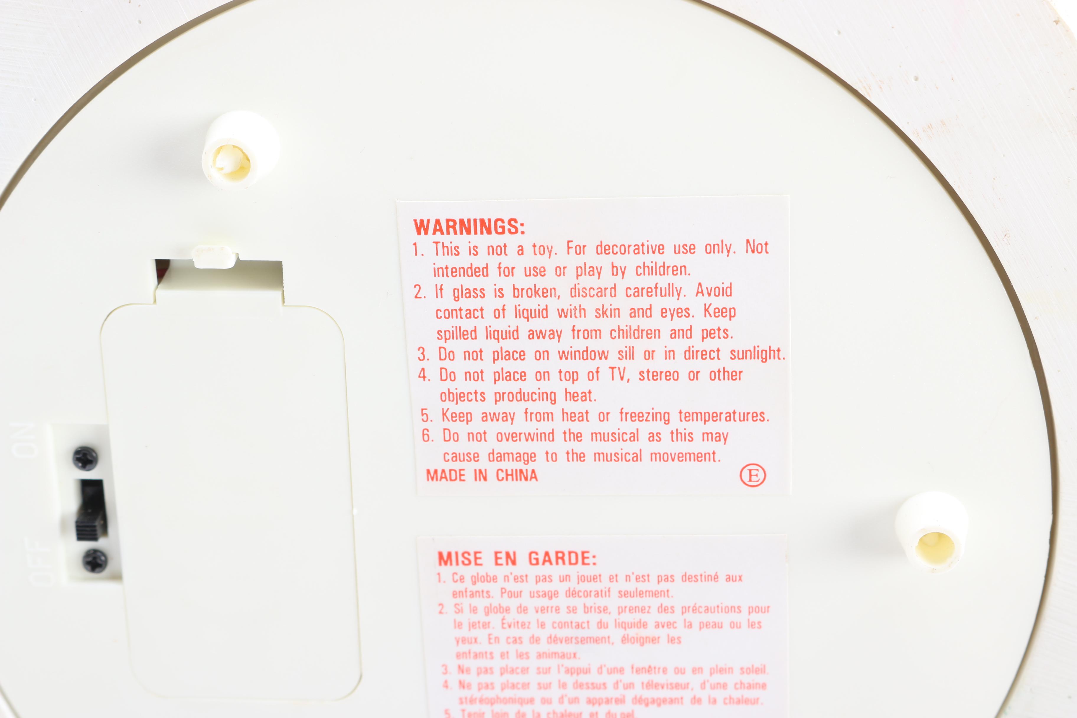 Two Kirkland Signature Musical Water globes