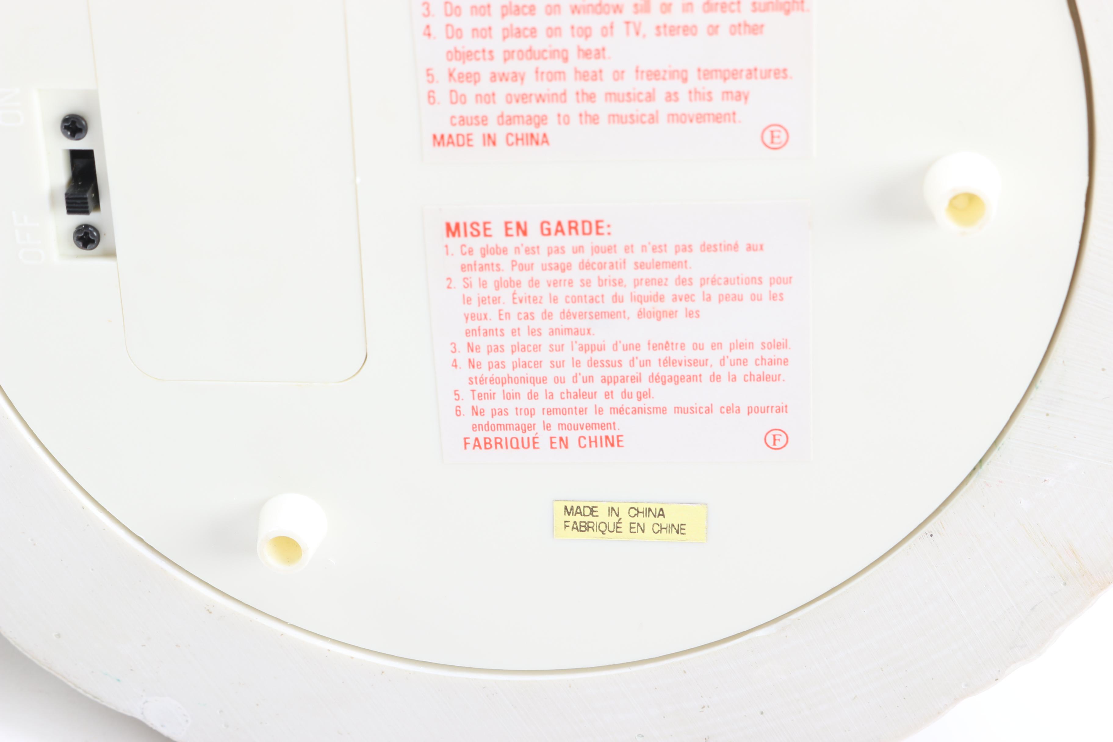 Two Kirkland Signature Musical Water globes