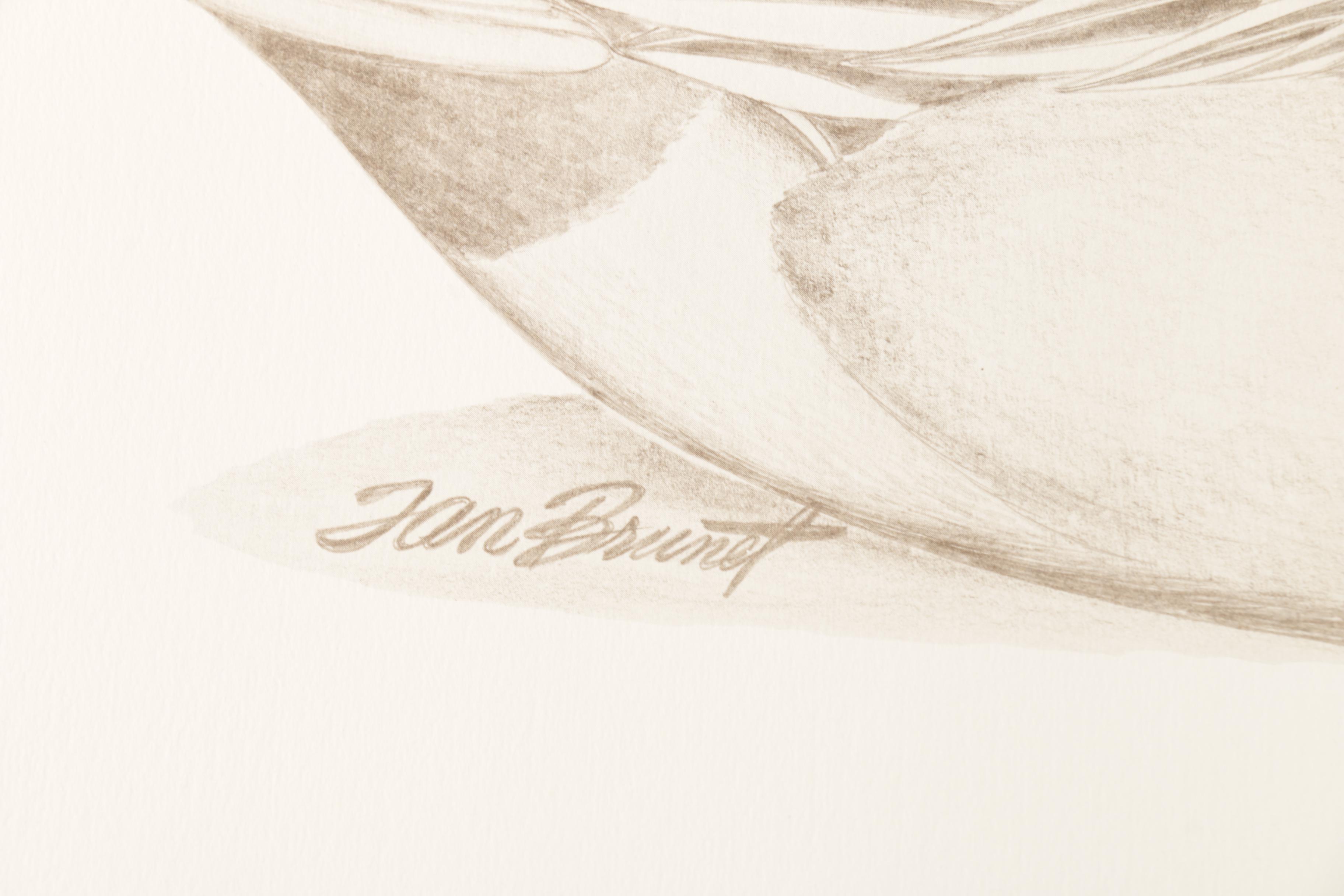 Tan Brunet Limited Edition Offset Lithographs "Foggy Flat Pintails" and "Canvasback: King of the Divers"