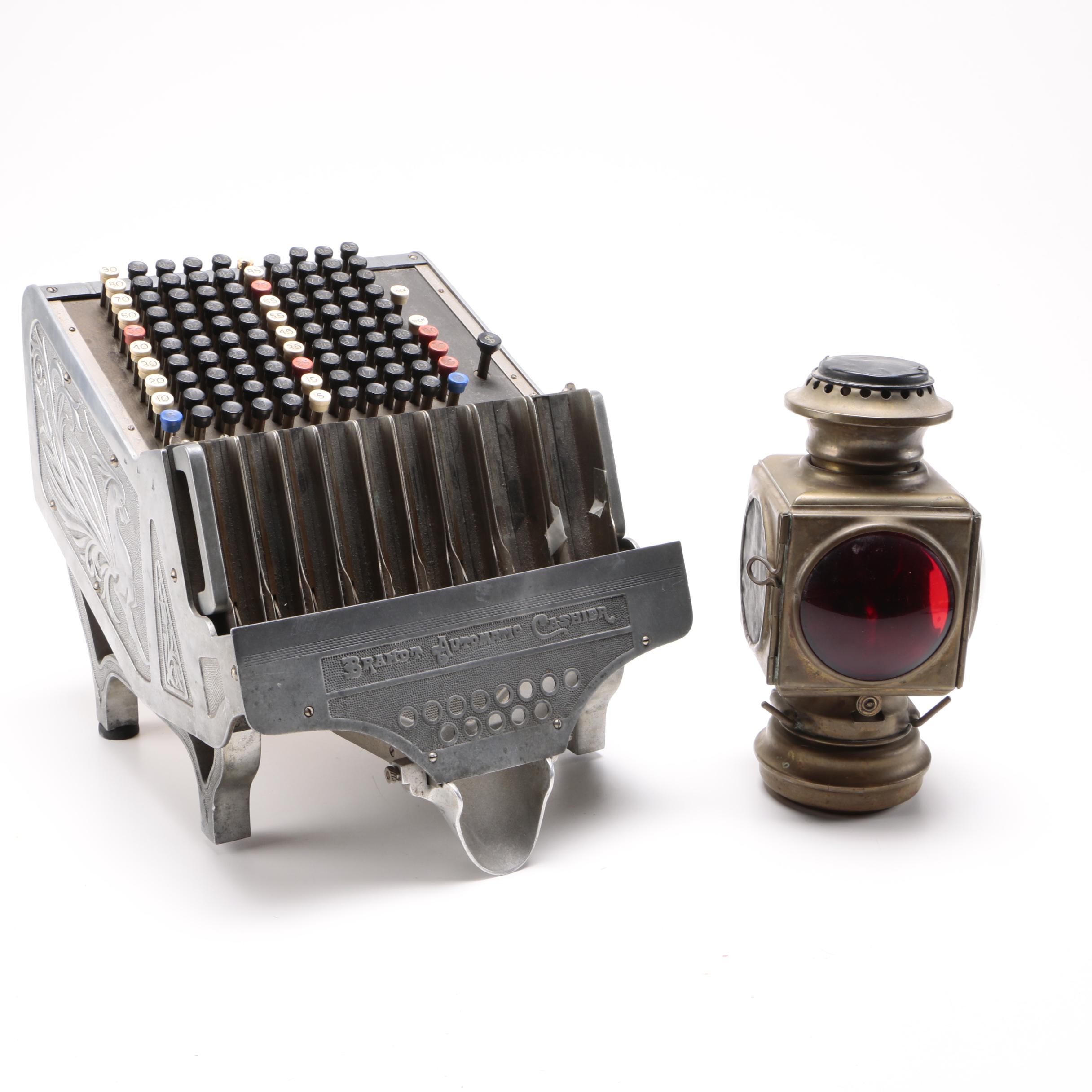 Brandt Automatic Cashier and Signal Lantern