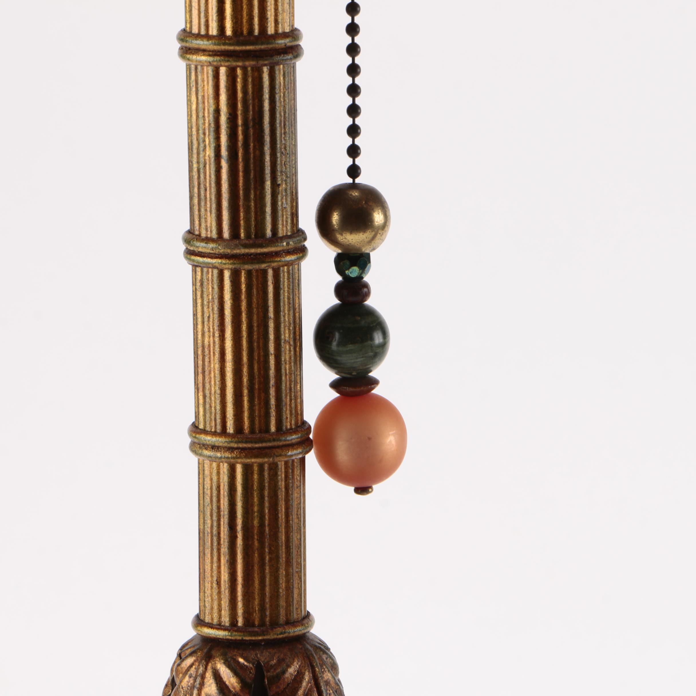 Ceramic Maroon Table Lamps with Shades