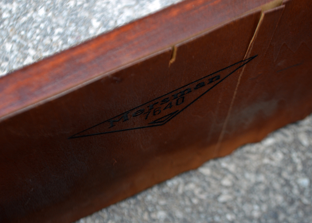 Vintage Mahogany Step-Back Table by Mersman