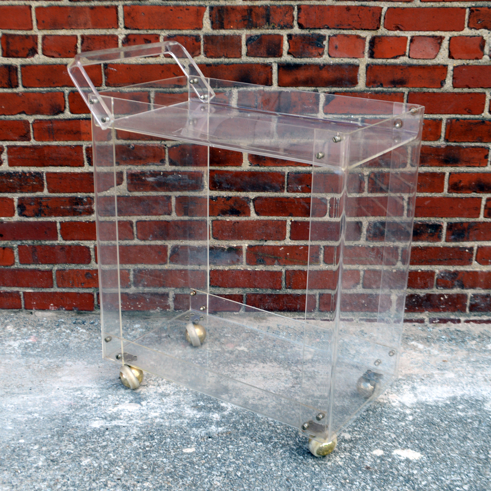 Lucite Bar Cart