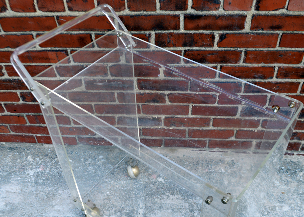Lucite Bar Cart