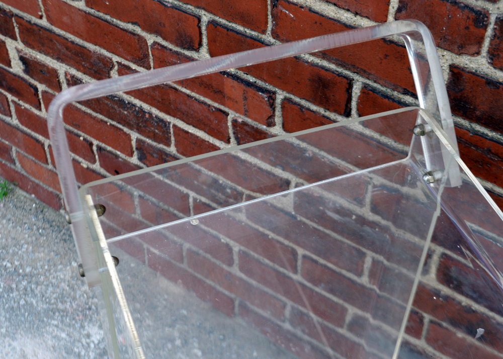 Lucite Bar Cart