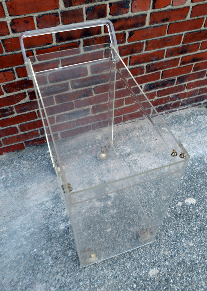Lucite Bar Cart