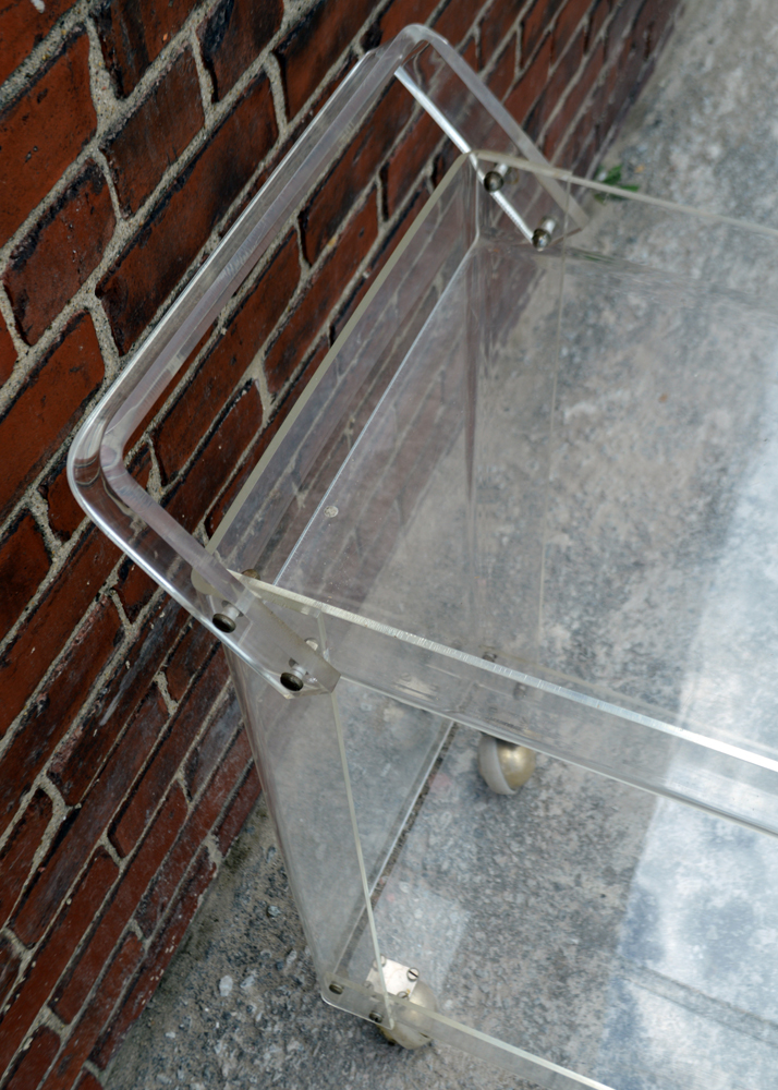 Lucite Bar Cart