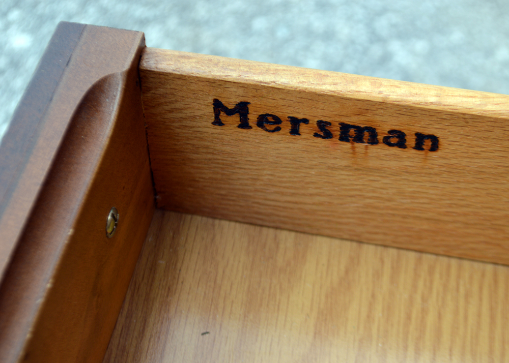 Vintage Mahogany Side Table by Mersman