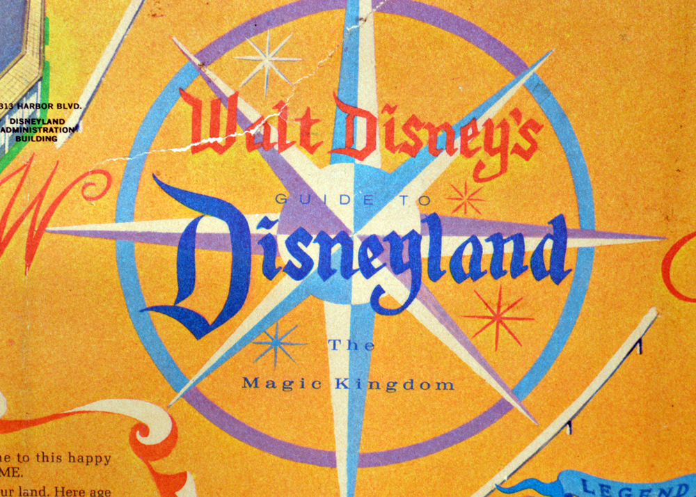 1968 Disneyland Theme Park Map