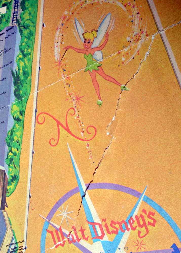 1968 Disneyland Theme Park Map