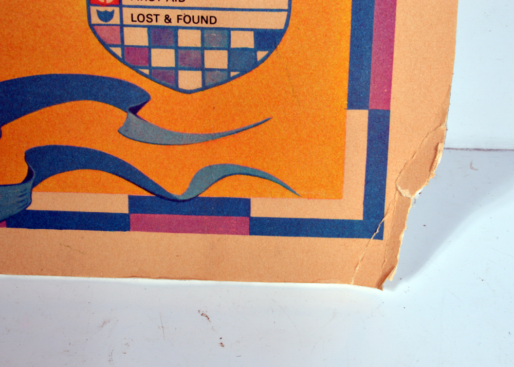 1968 Disneyland Theme Park Map