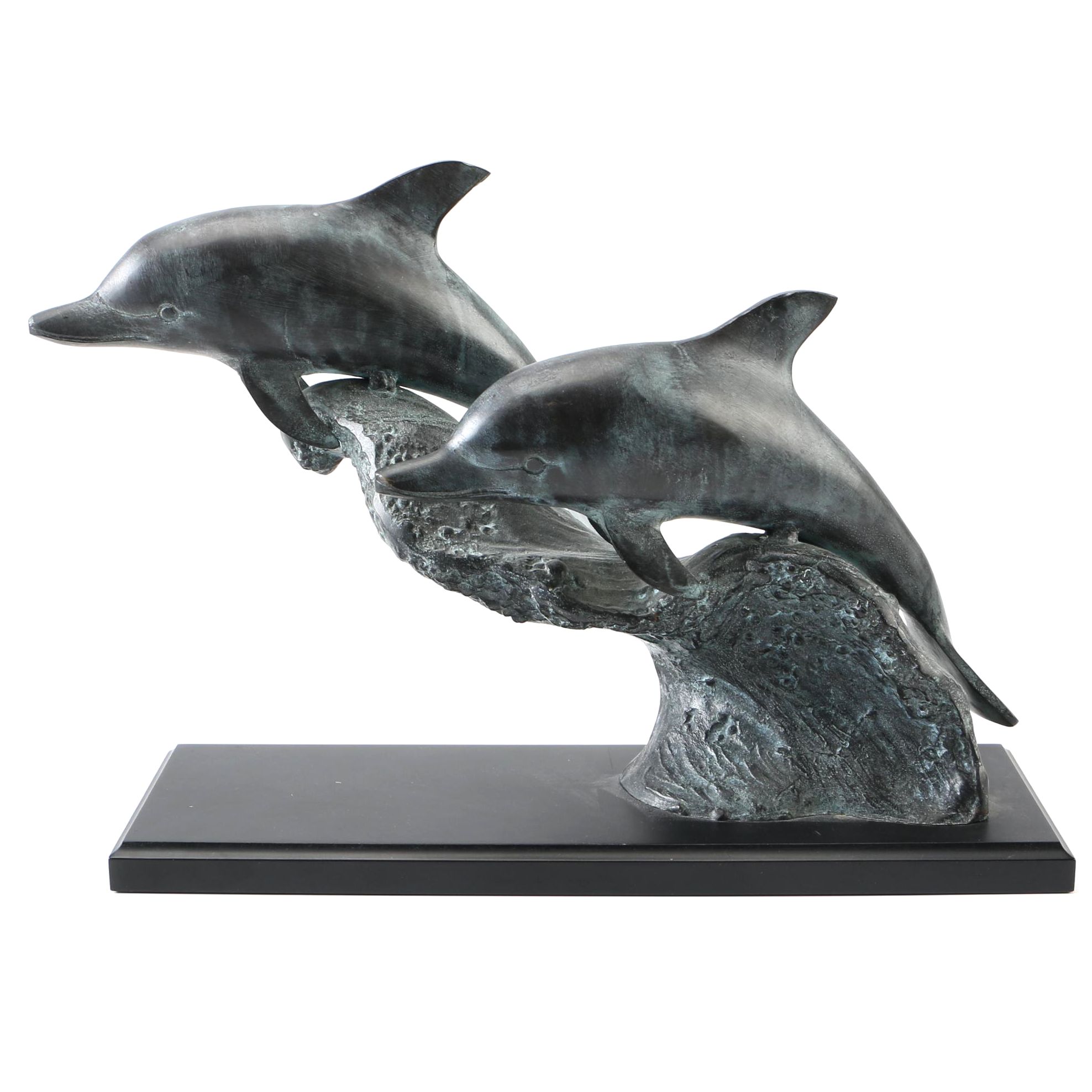 SPI Solid Brass Dolphin Sculpture
