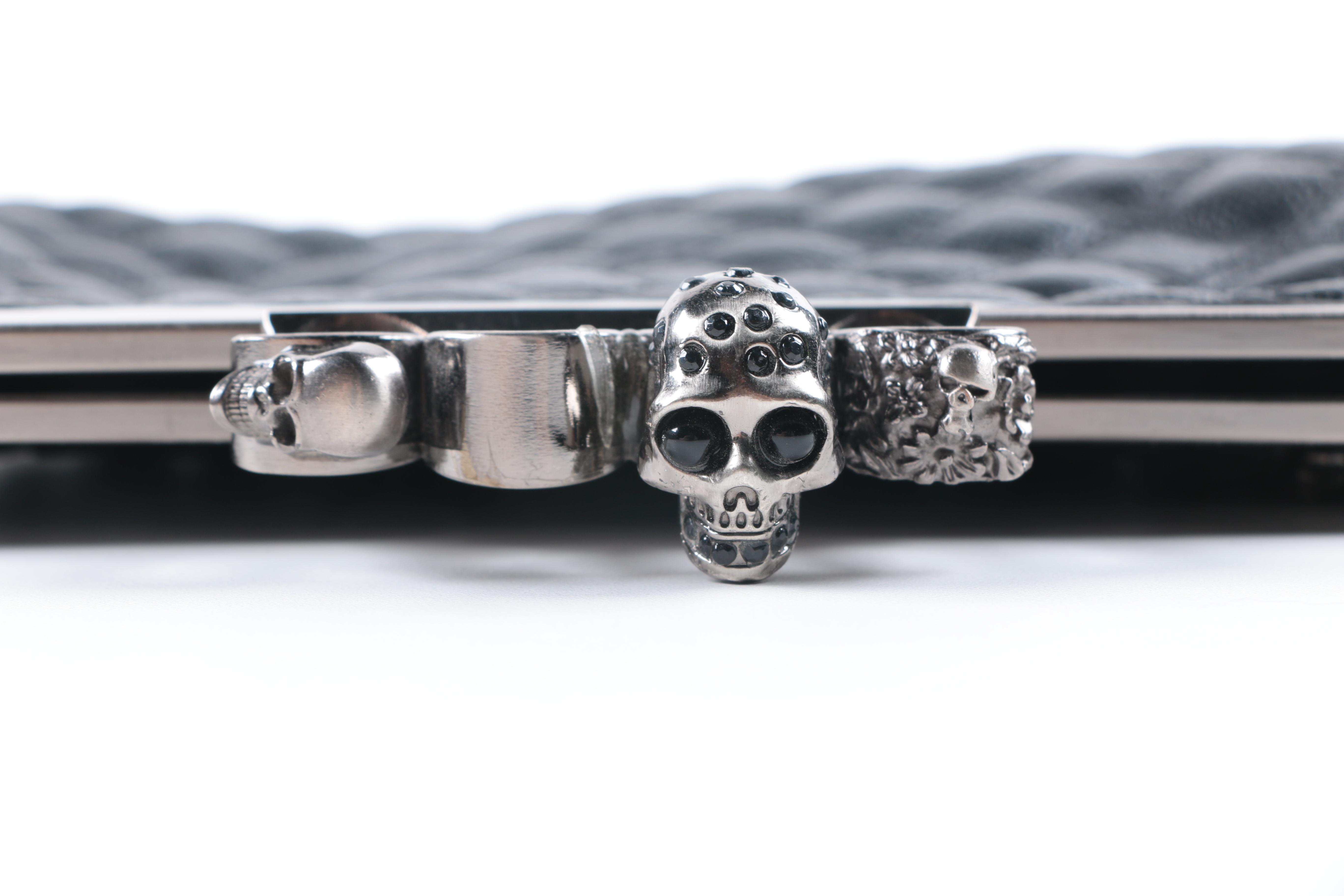 Leather Purses With Skull Embellishments