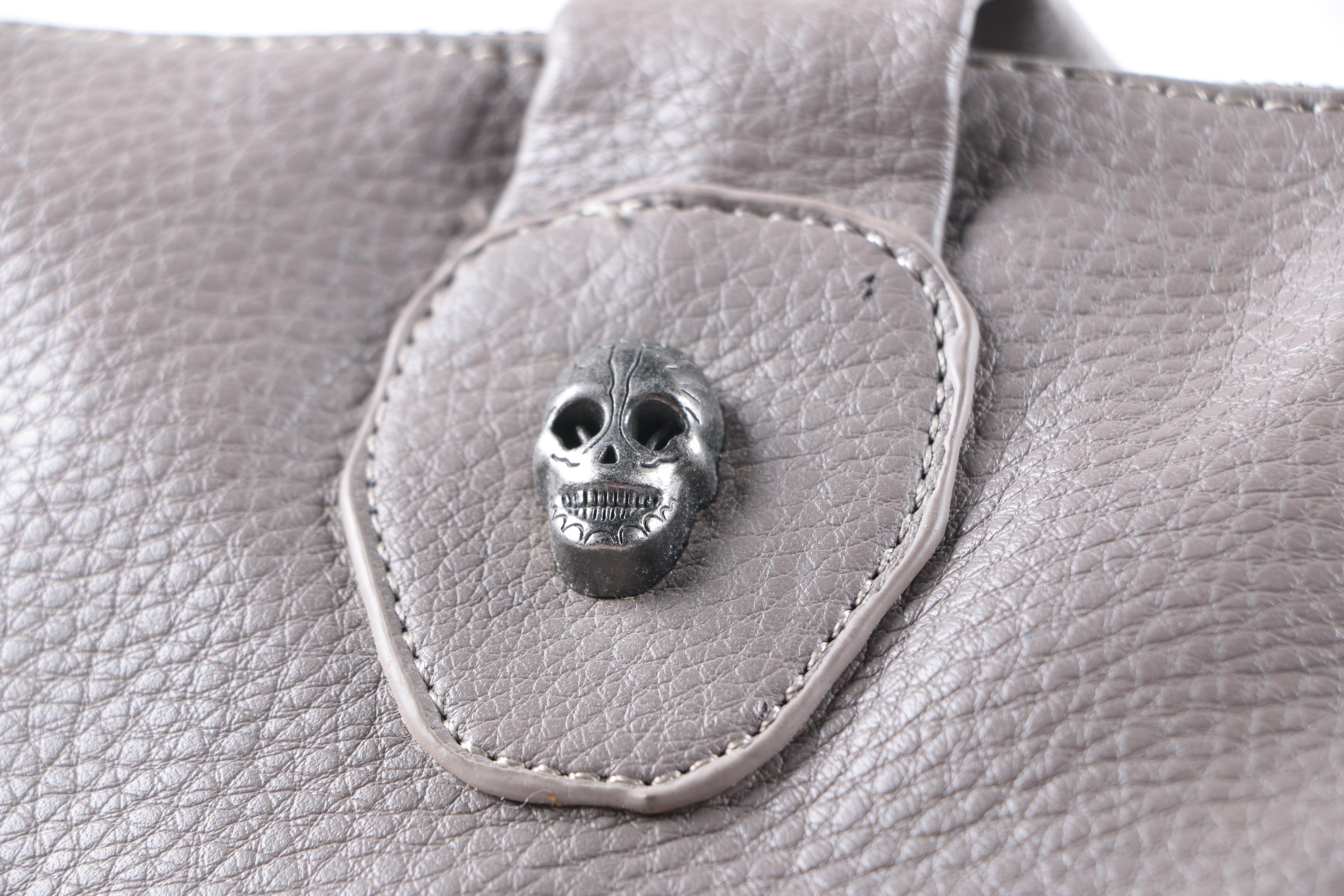 Leather Purses With Skull Embellishments