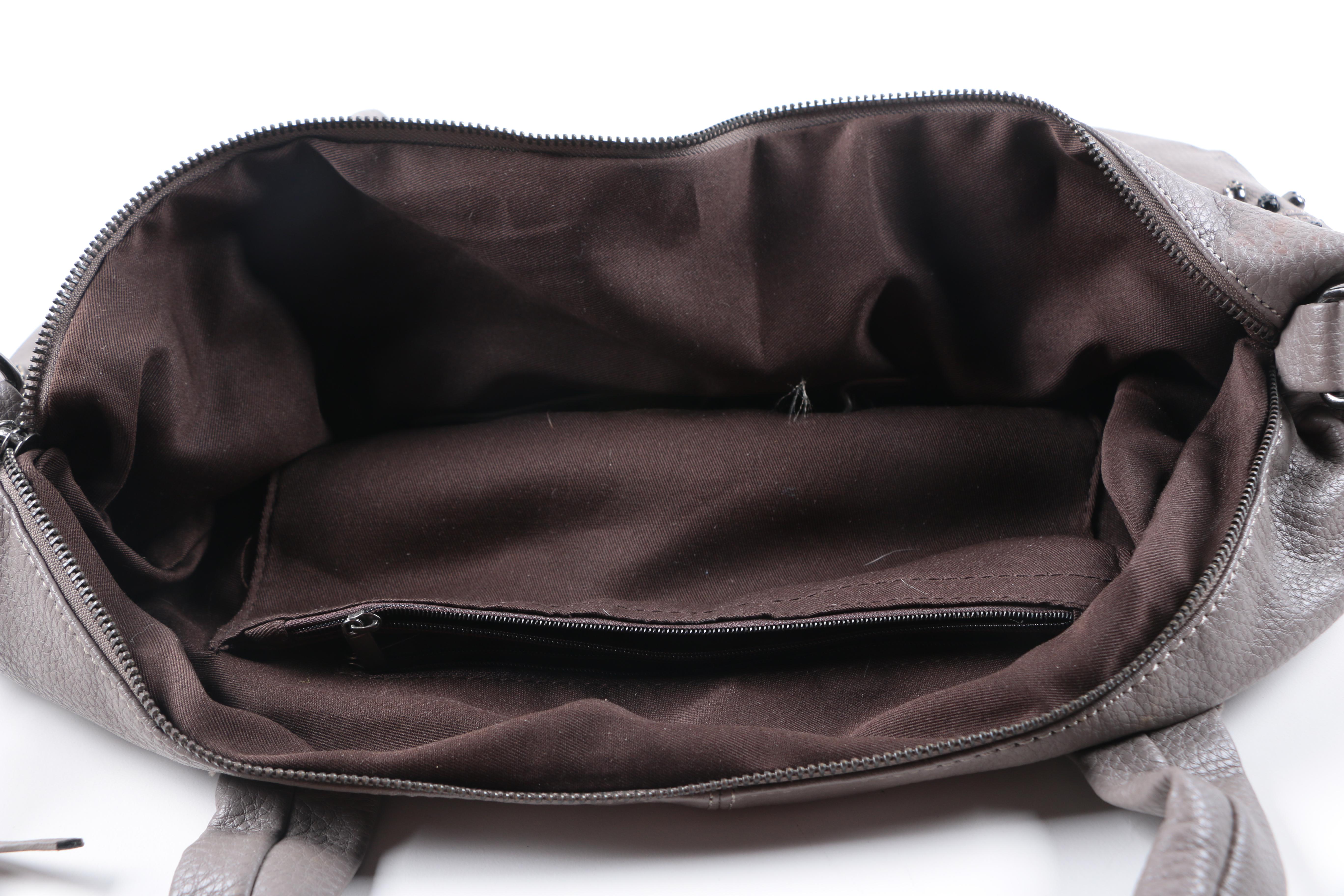 Leather Purses With Skull Embellishments