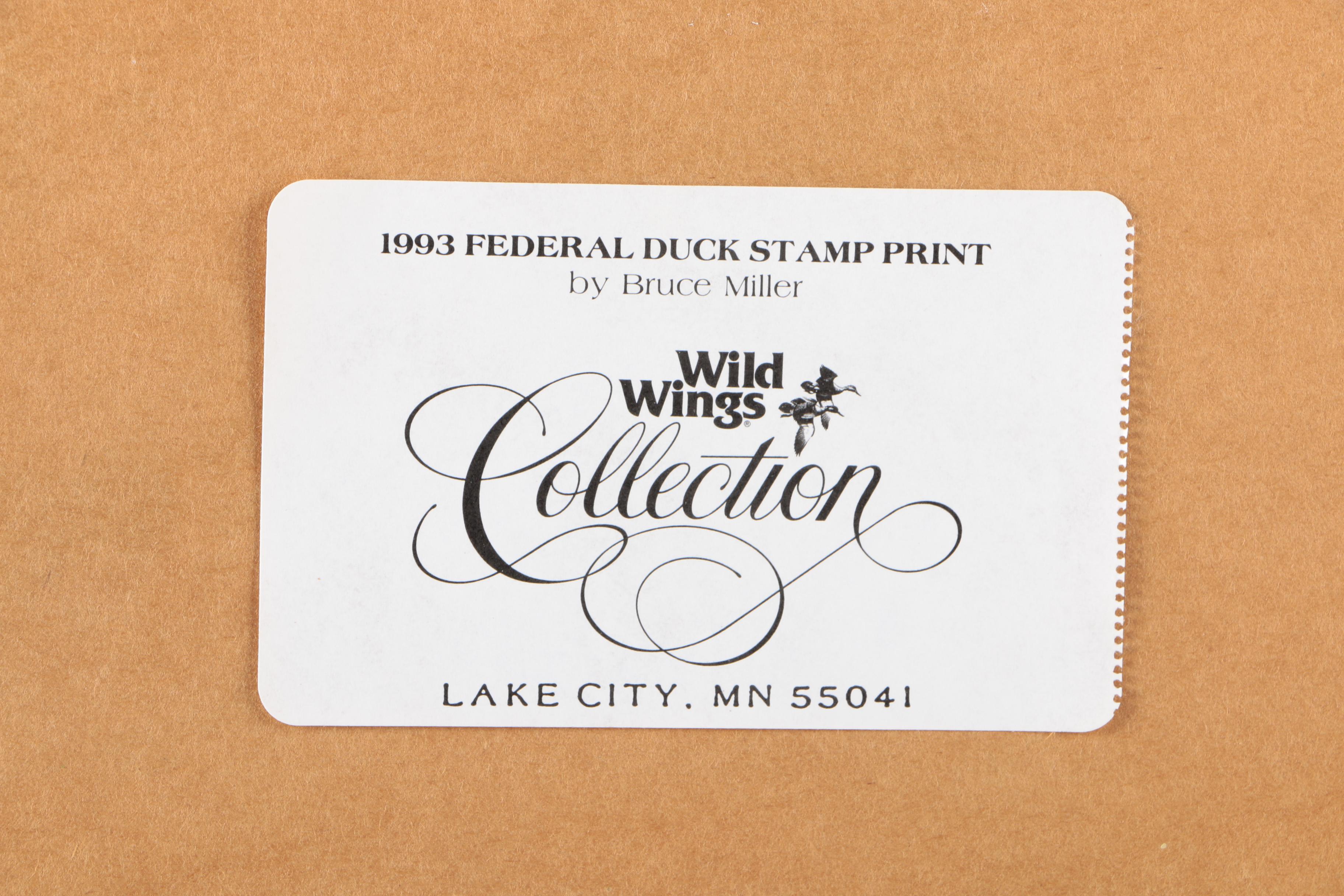 Limited Edition Offset Lithograph Prints of Federal Duck Stamp Prints
