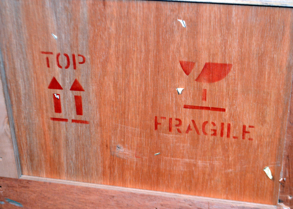 Two Wooden Shipping Crates