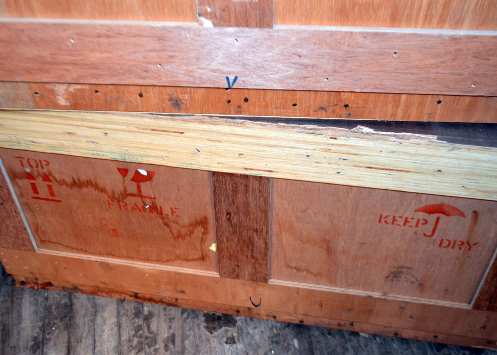 Two Wooden Shipping Crates