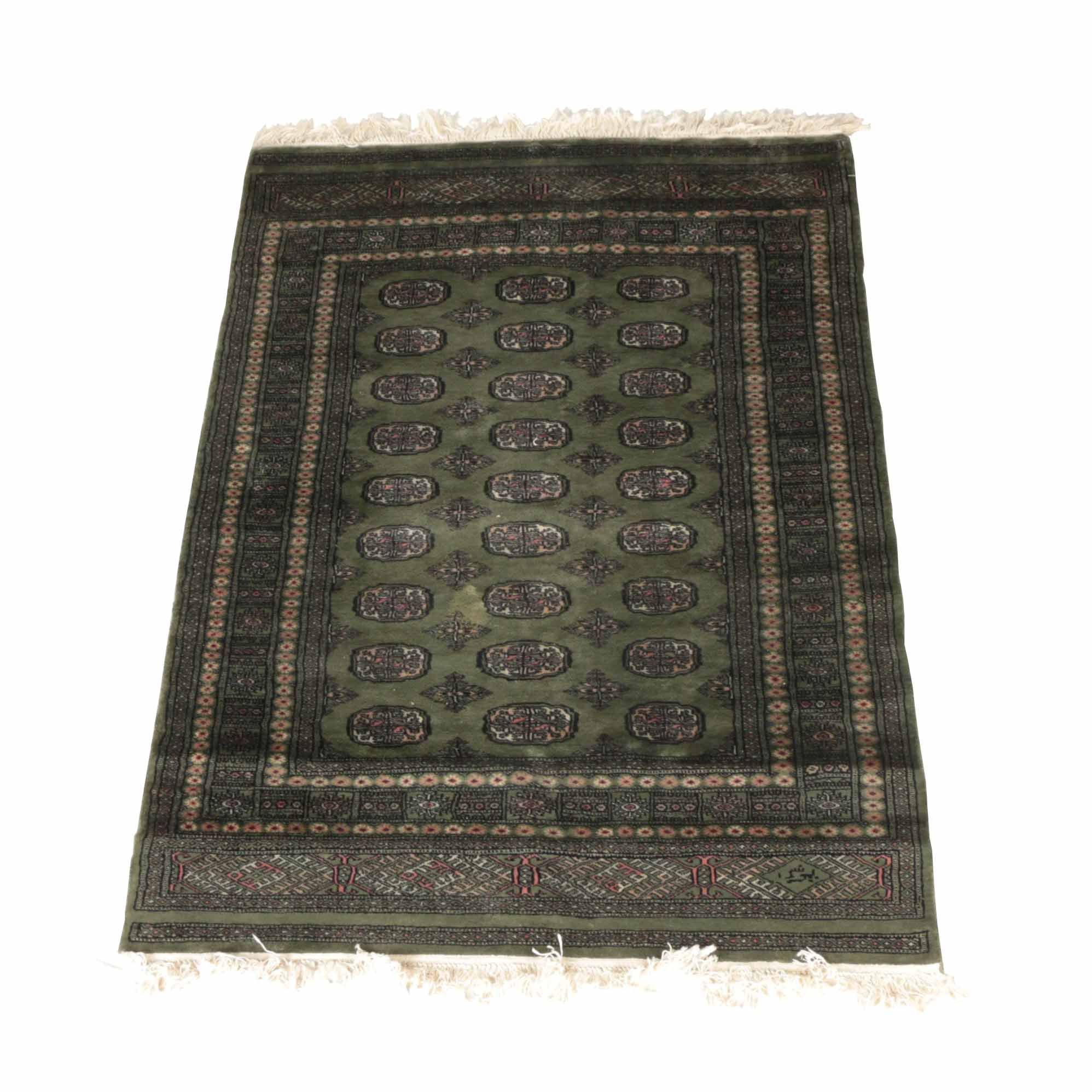 Hand-Knotted Pakistani "Princess" Tekke Bokhara Area Rug