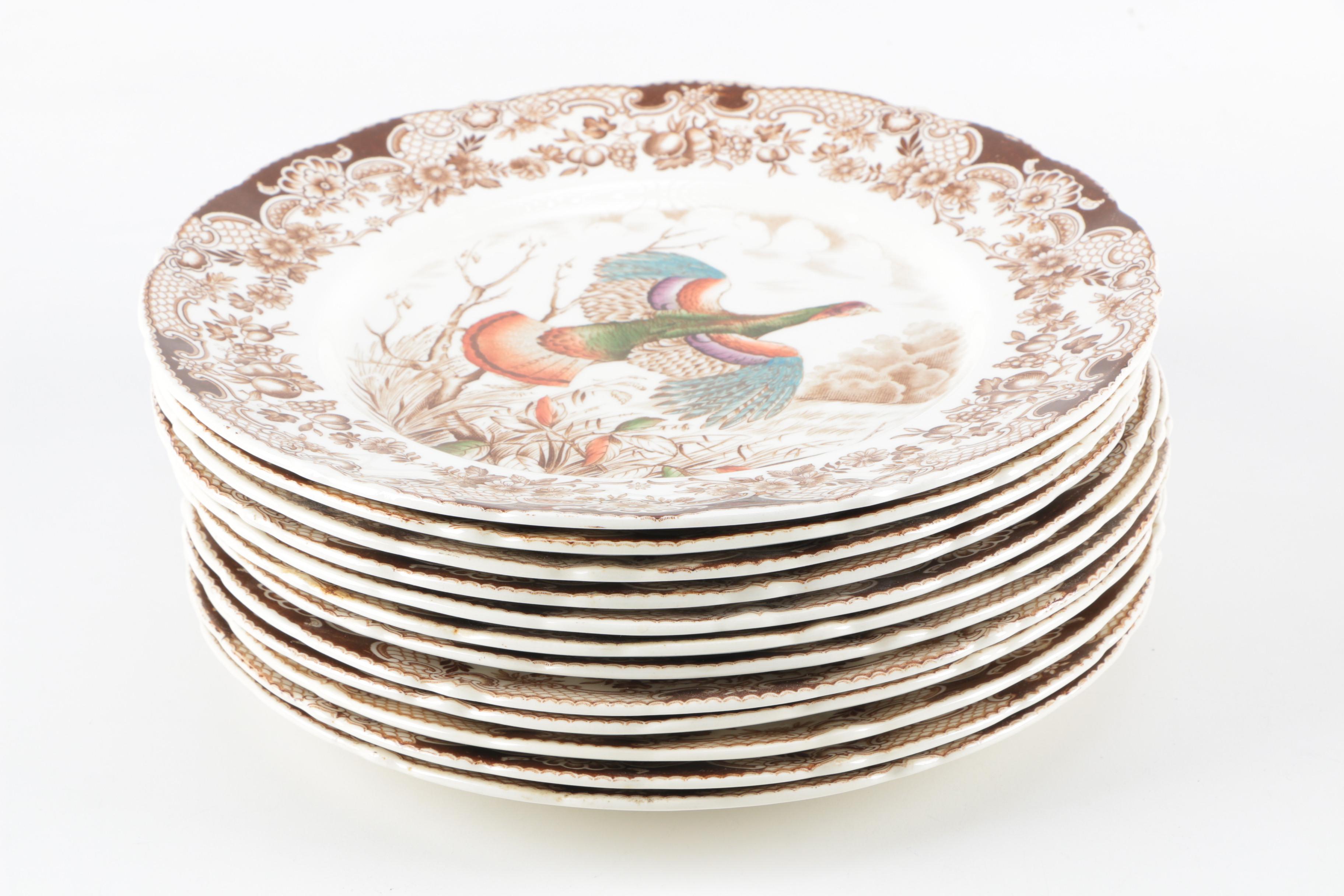 Johnson Brothers "Wild Turkey" Windsor Ware Plates