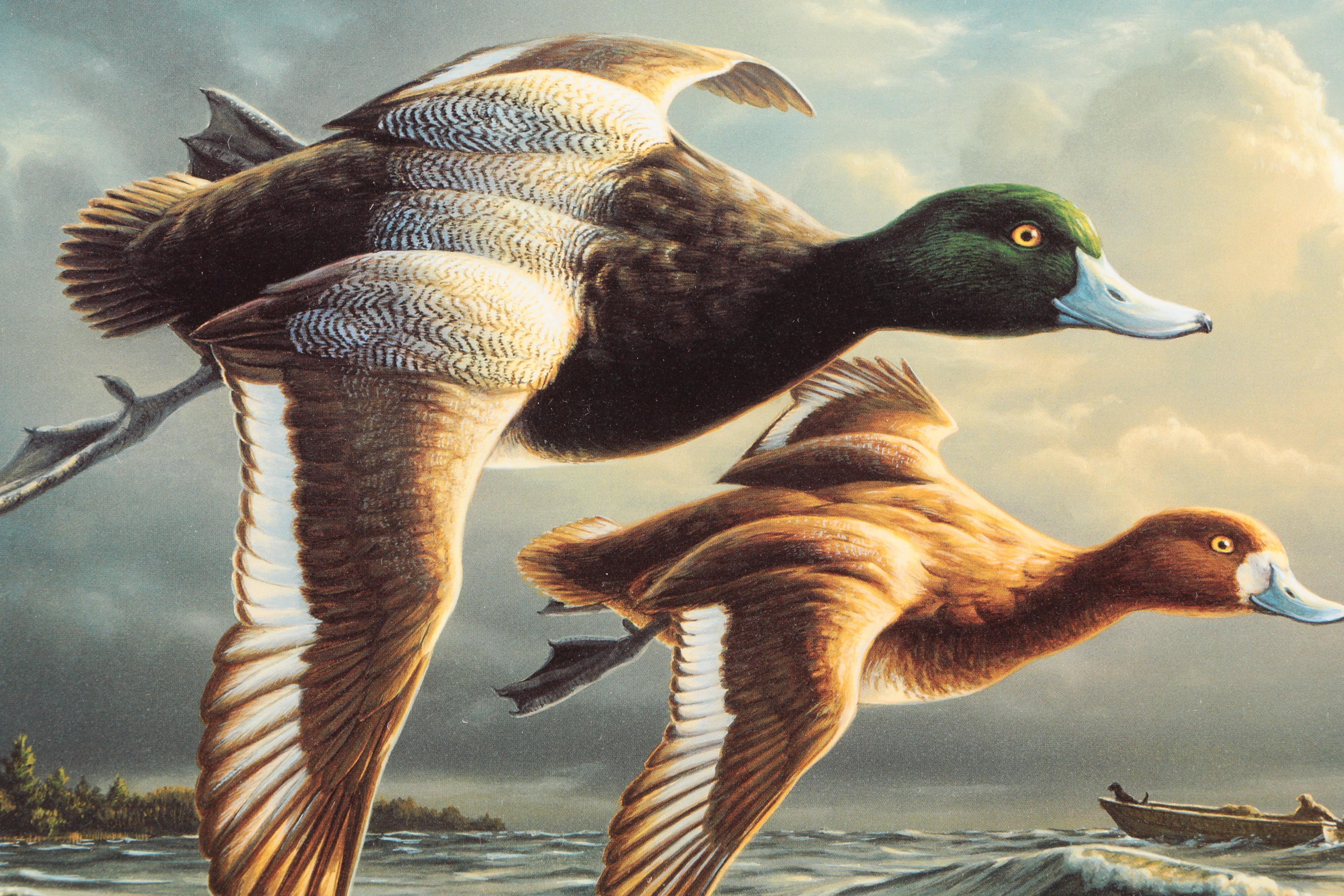 James Hautman and Robert Steiner Offset Lithographs With Stamps