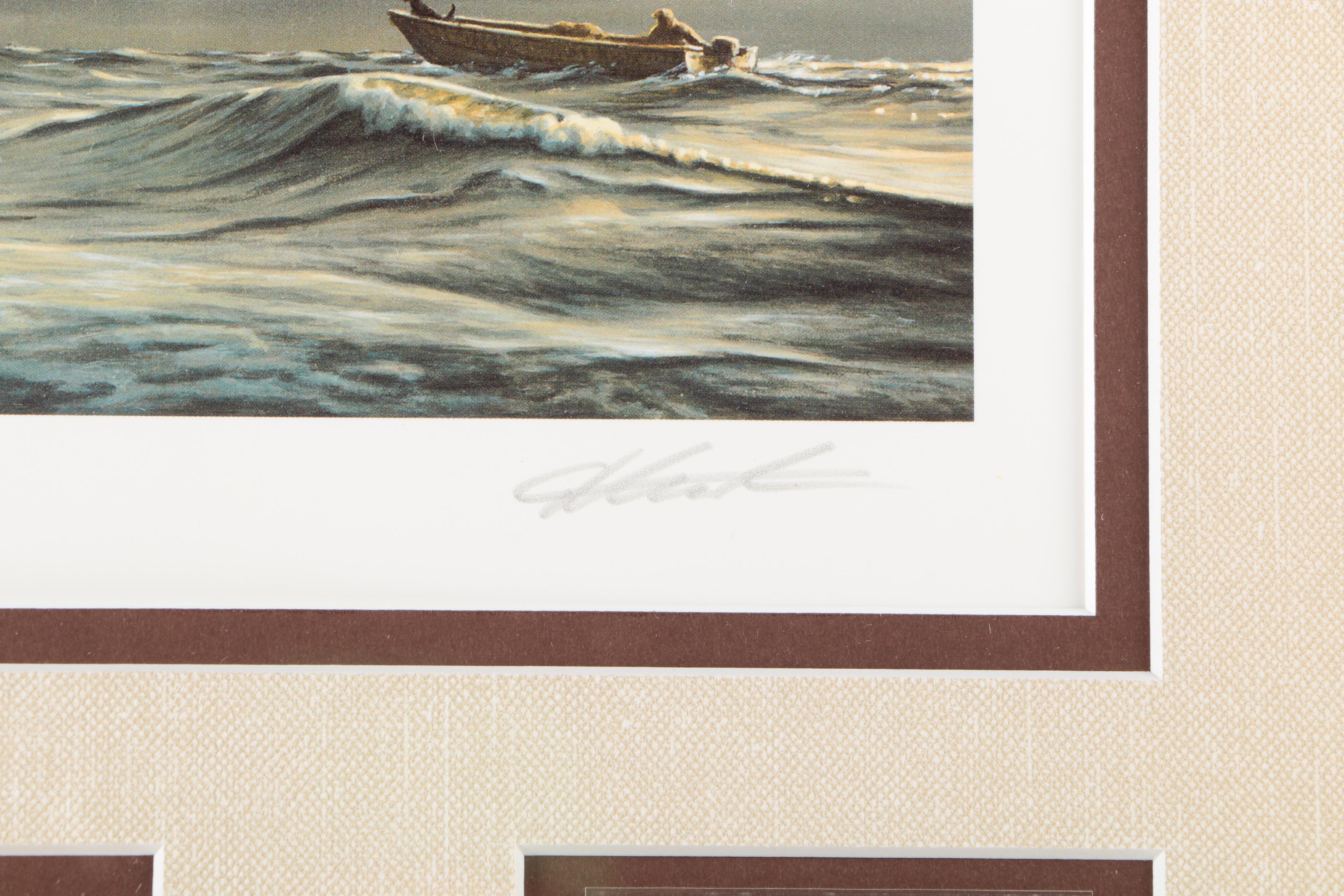 James Hautman and Robert Steiner Offset Lithographs With Stamps