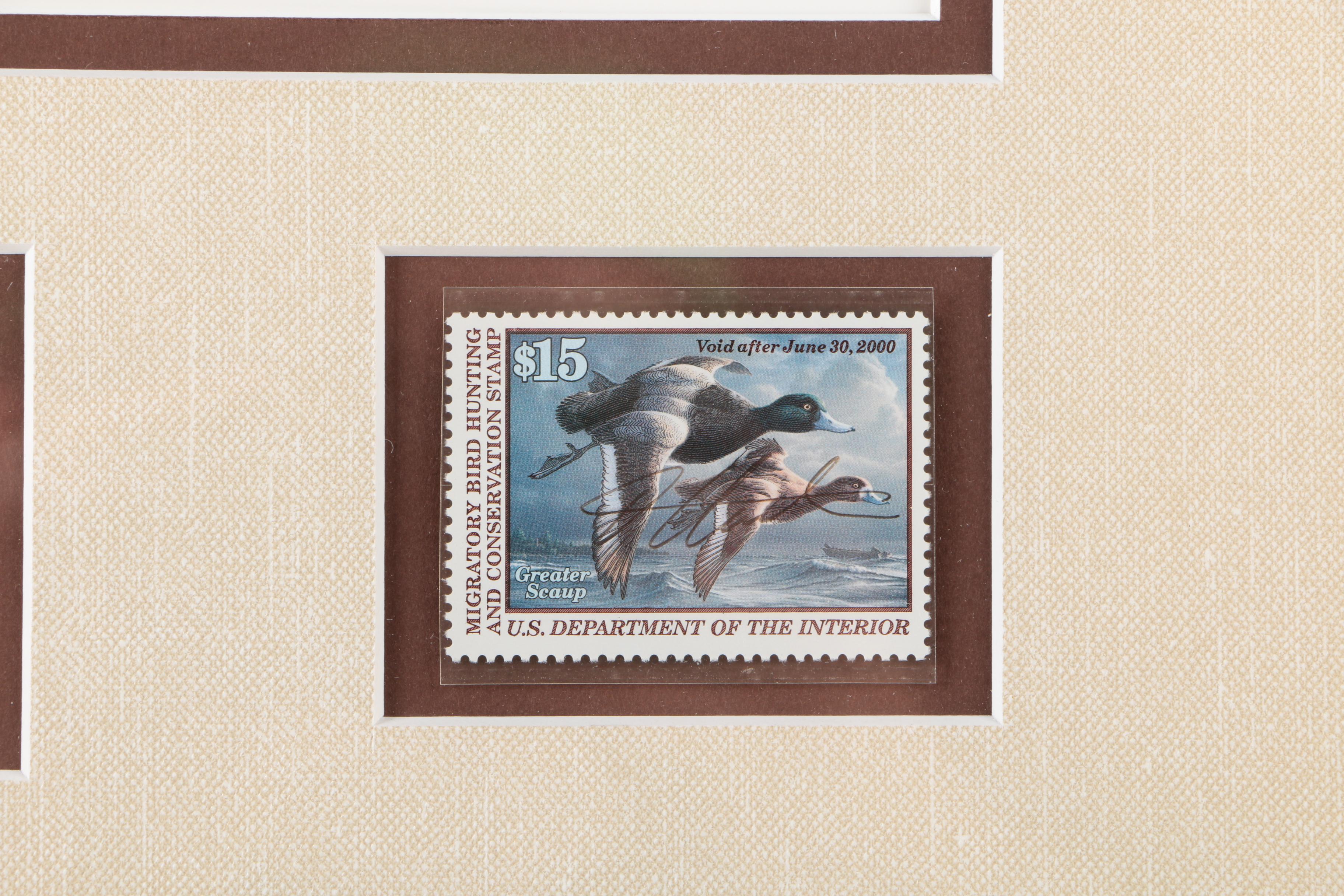 James Hautman and Robert Steiner Offset Lithographs With Stamps