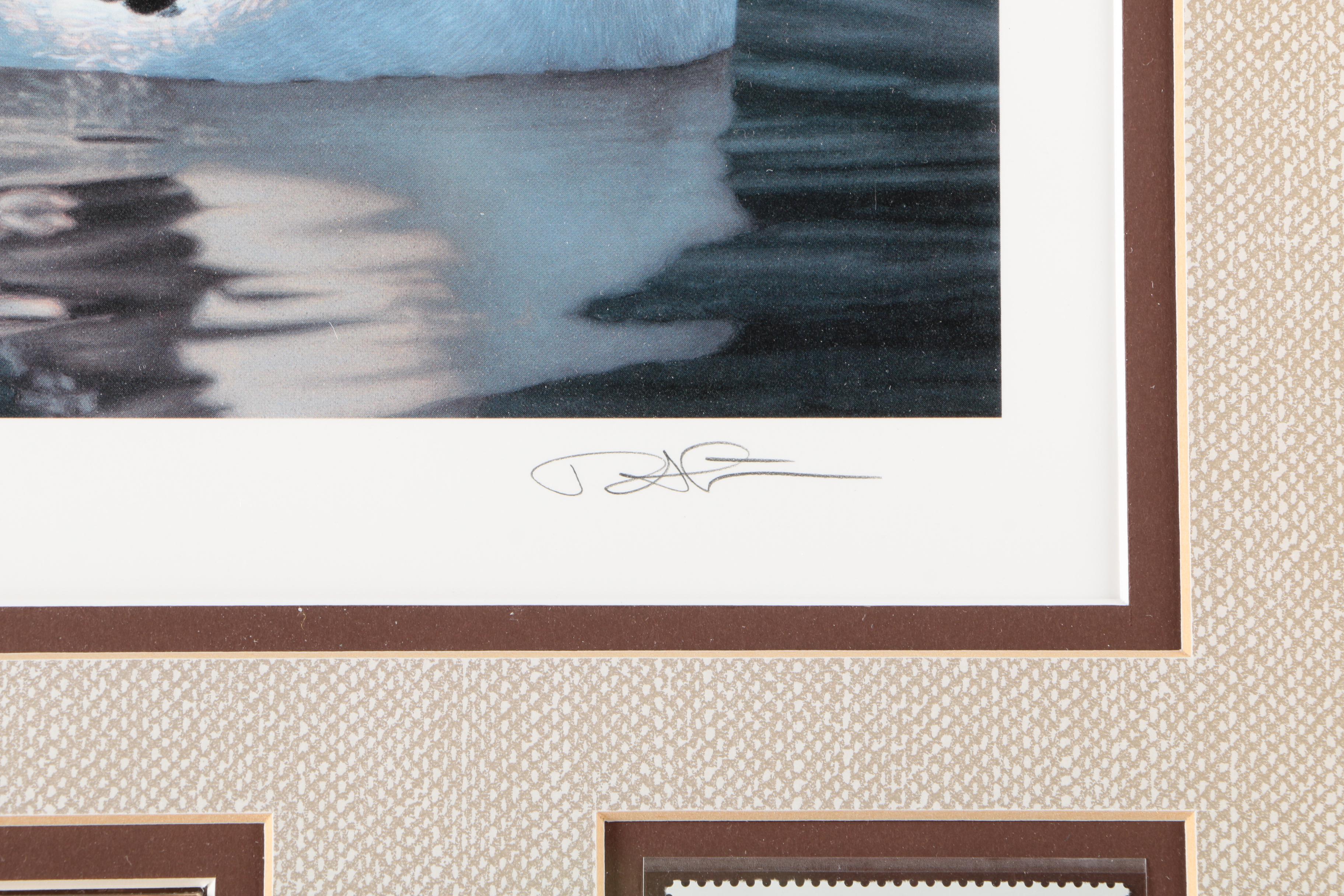 James Hautman and Robert Steiner Offset Lithographs With Stamps