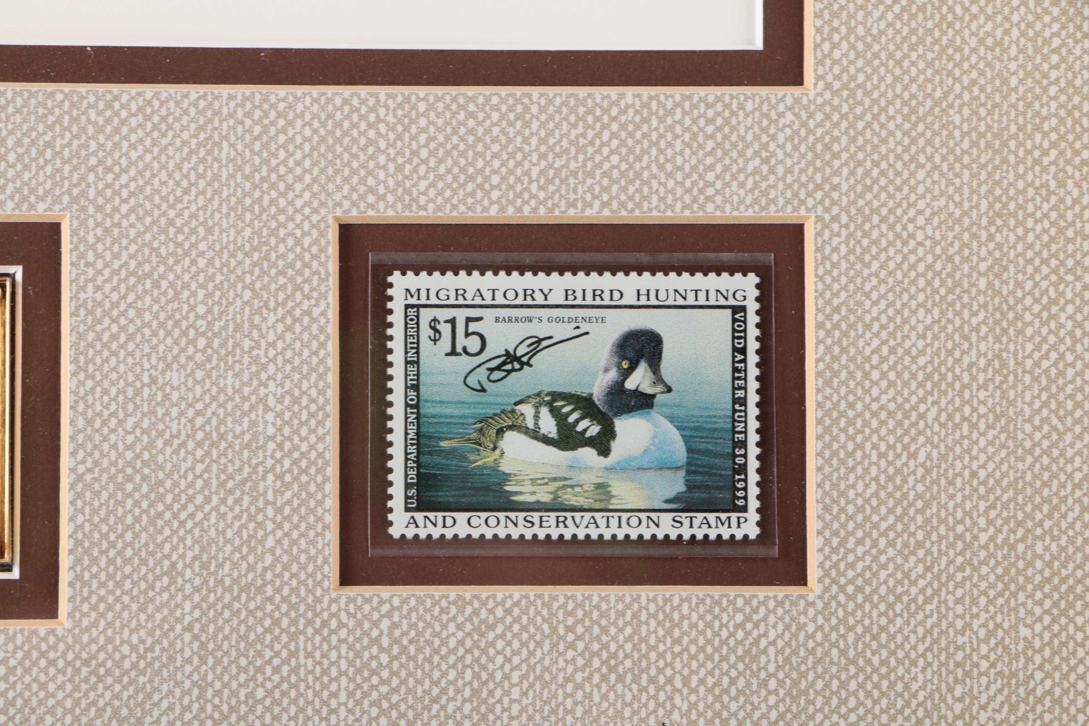James Hautman and Robert Steiner Offset Lithographs With Stamps