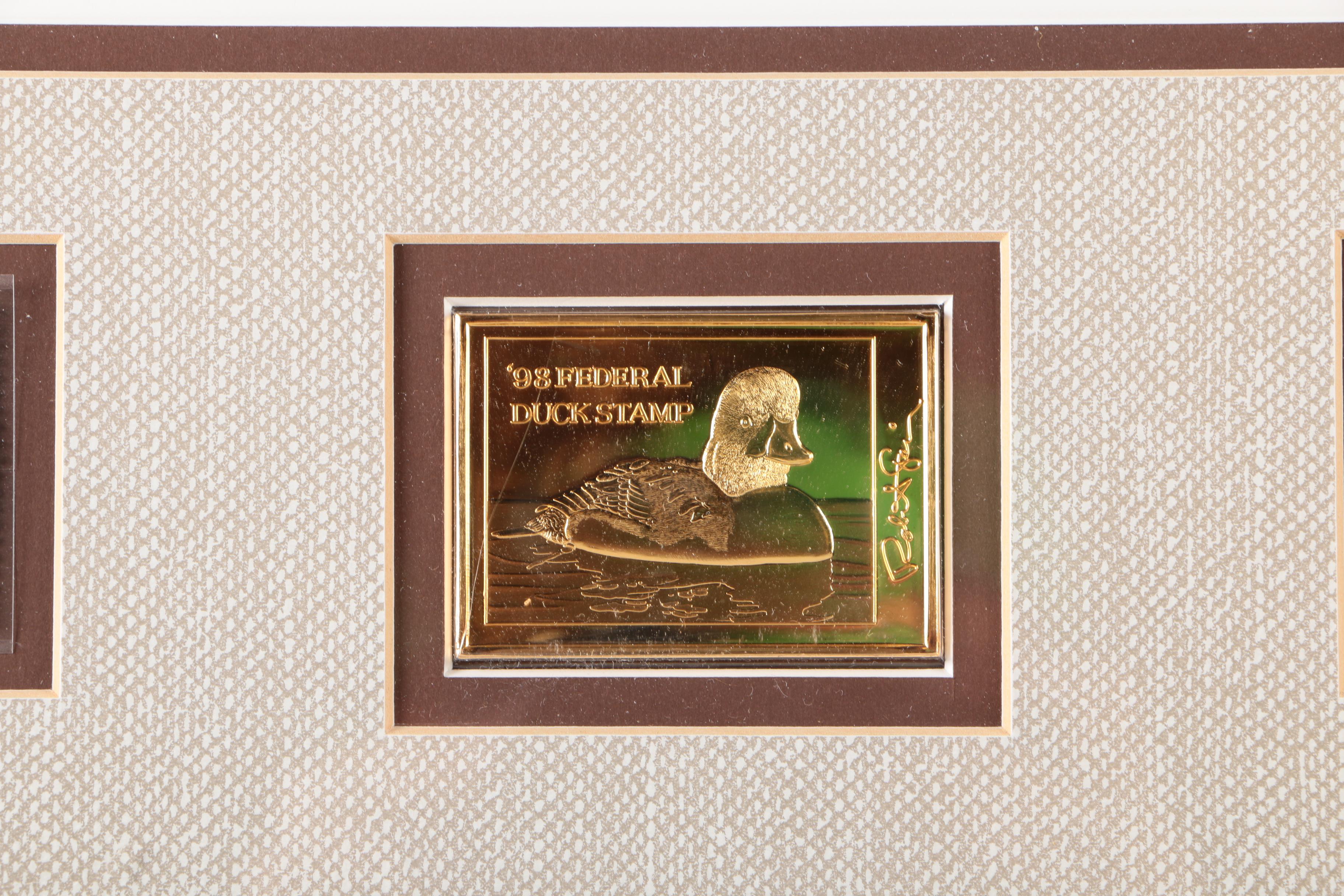James Hautman and Robert Steiner Offset Lithographs With Stamps