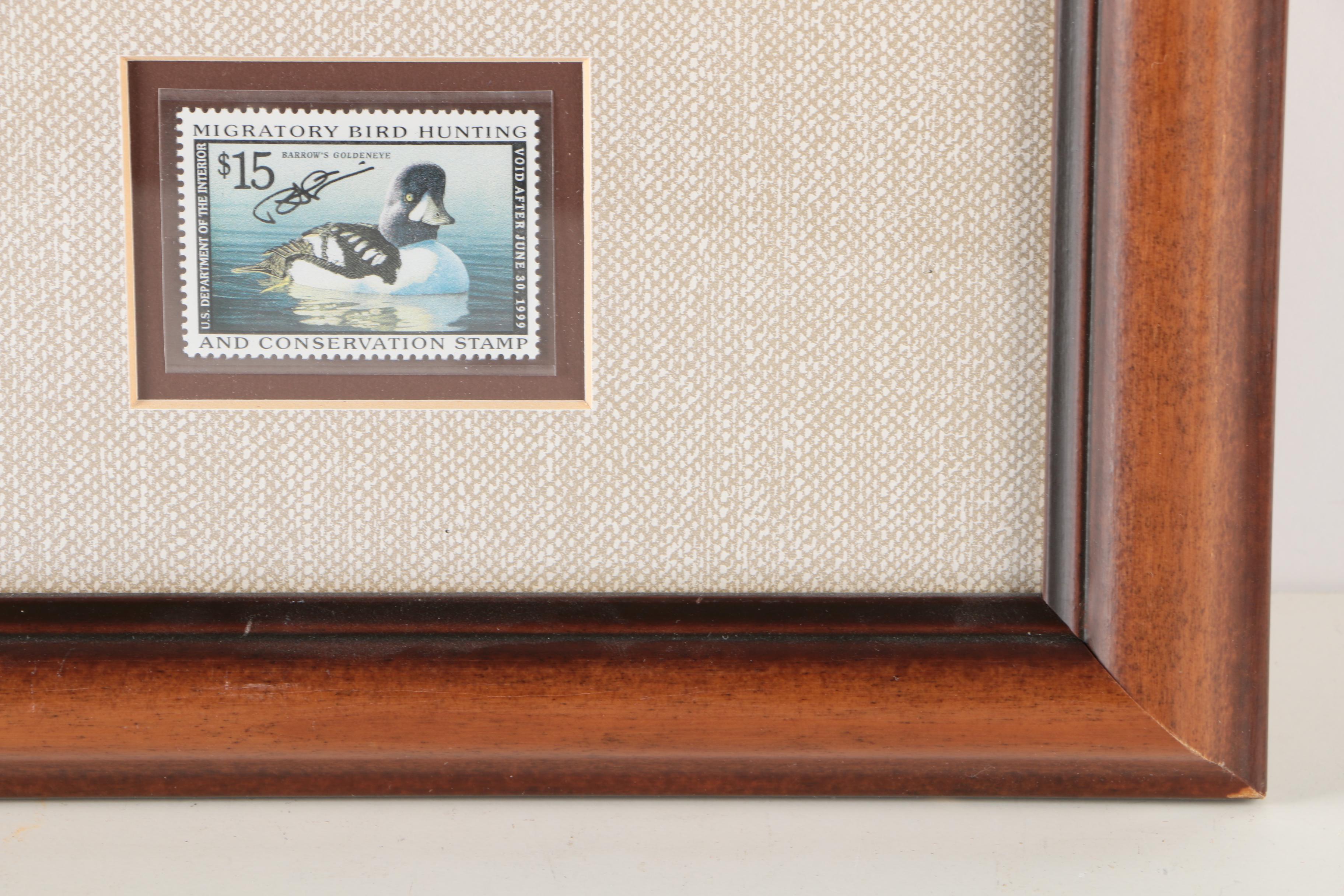 James Hautman and Robert Steiner Offset Lithographs With Stamps