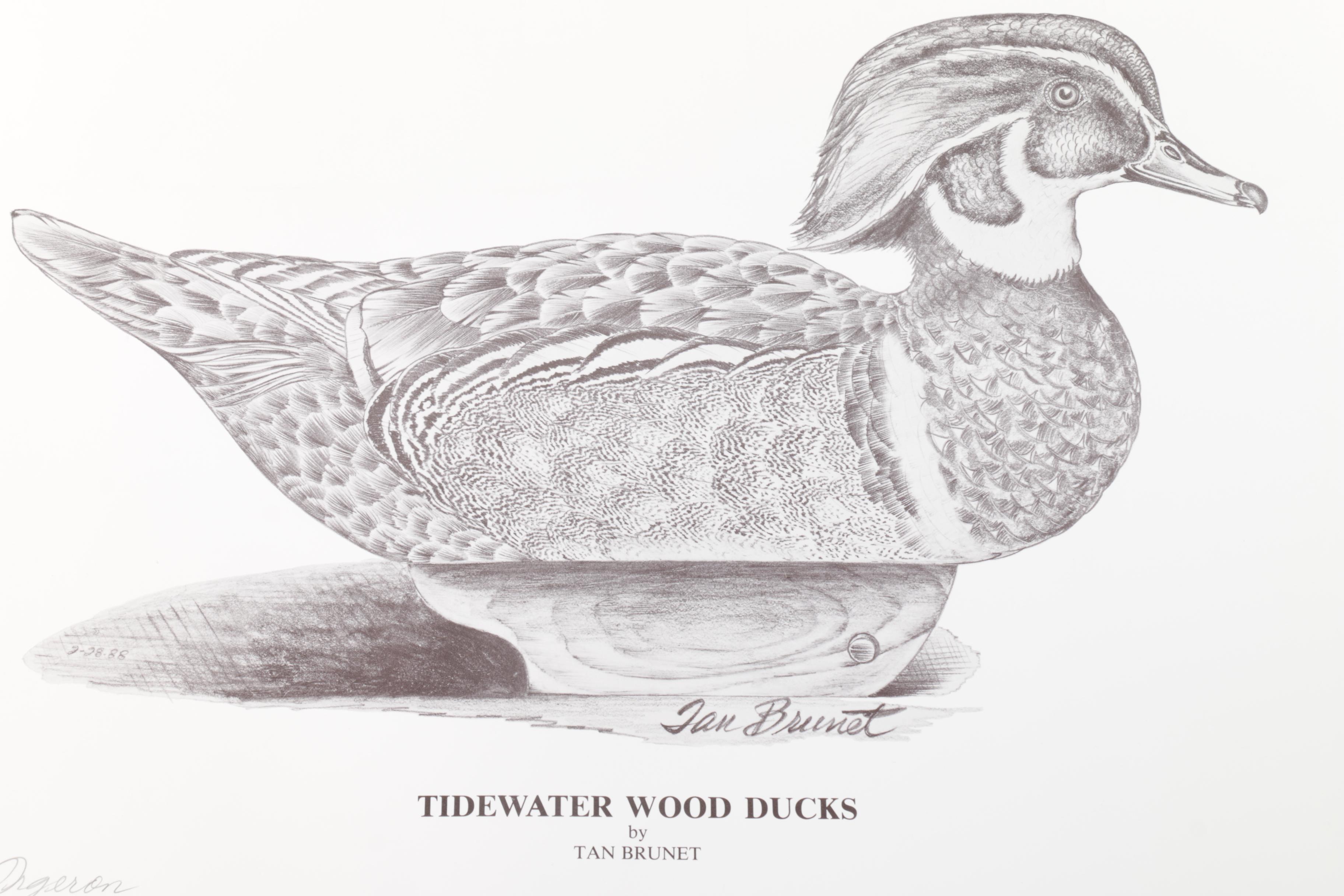 Tan Brunet Limited Edition Offset Lithographs on Paper