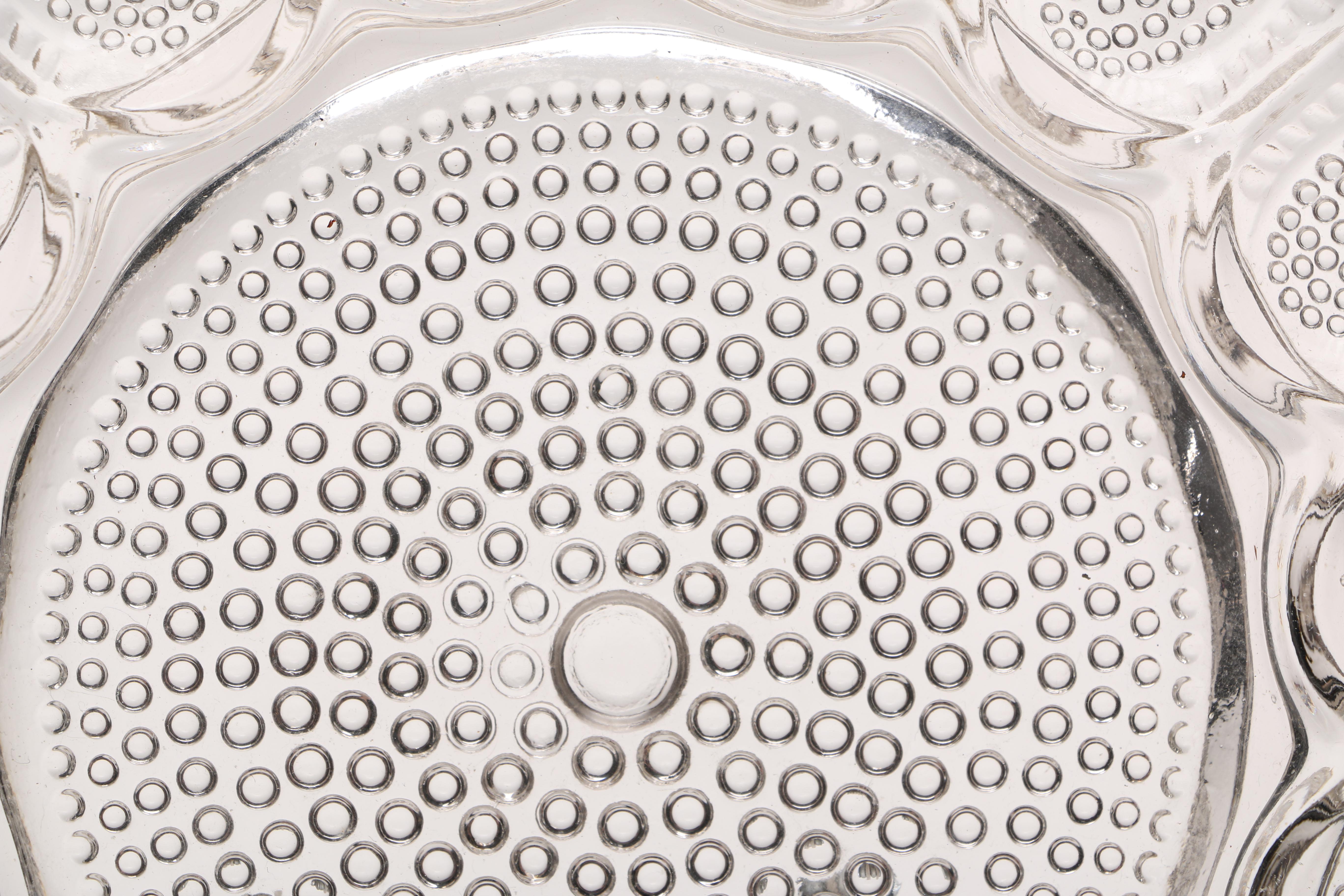 Pressed Glass Platters and Mugs Including "Candlewick"